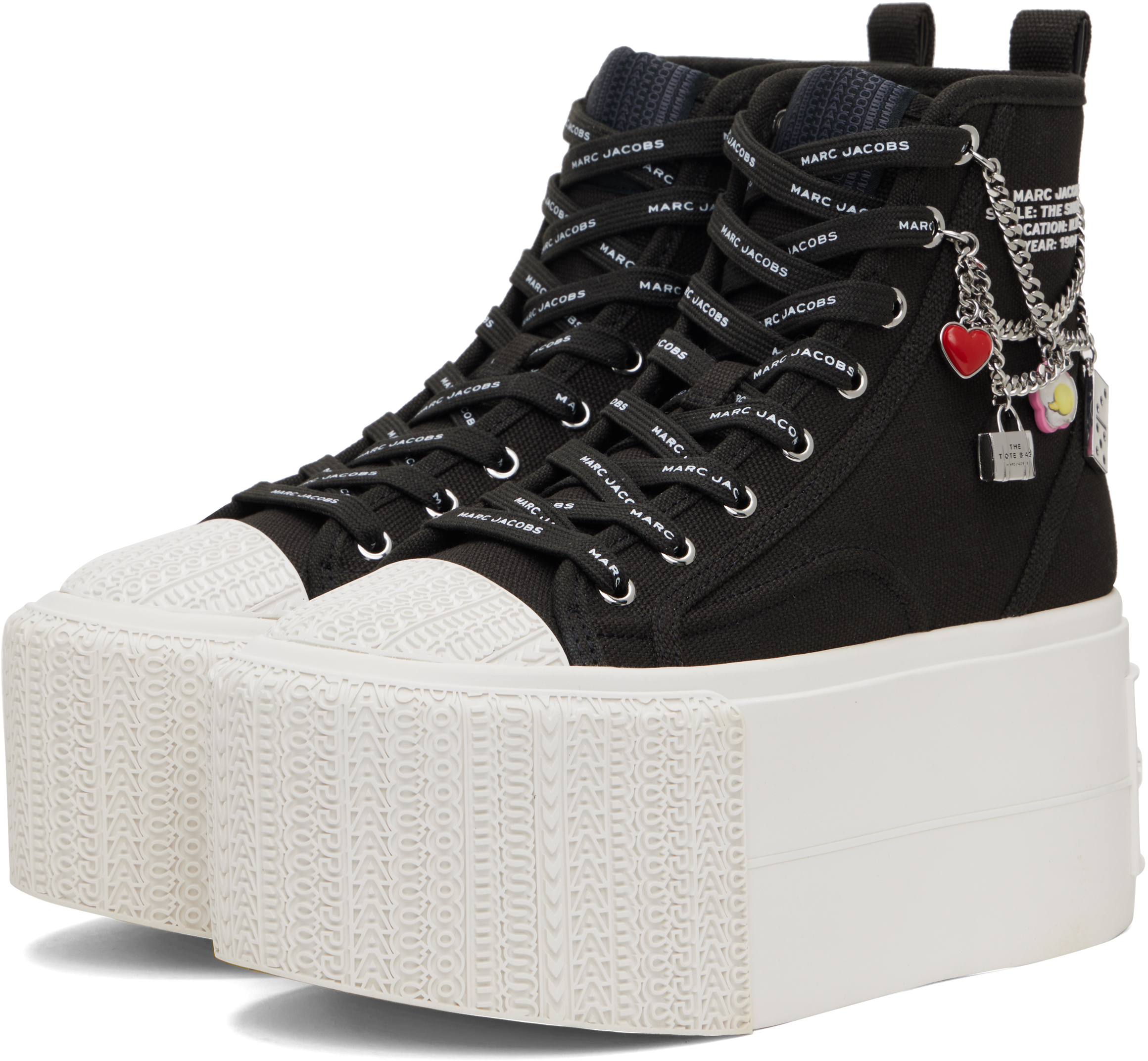 Marc Jacobs High-top Platform Sneakers In 001 Black
