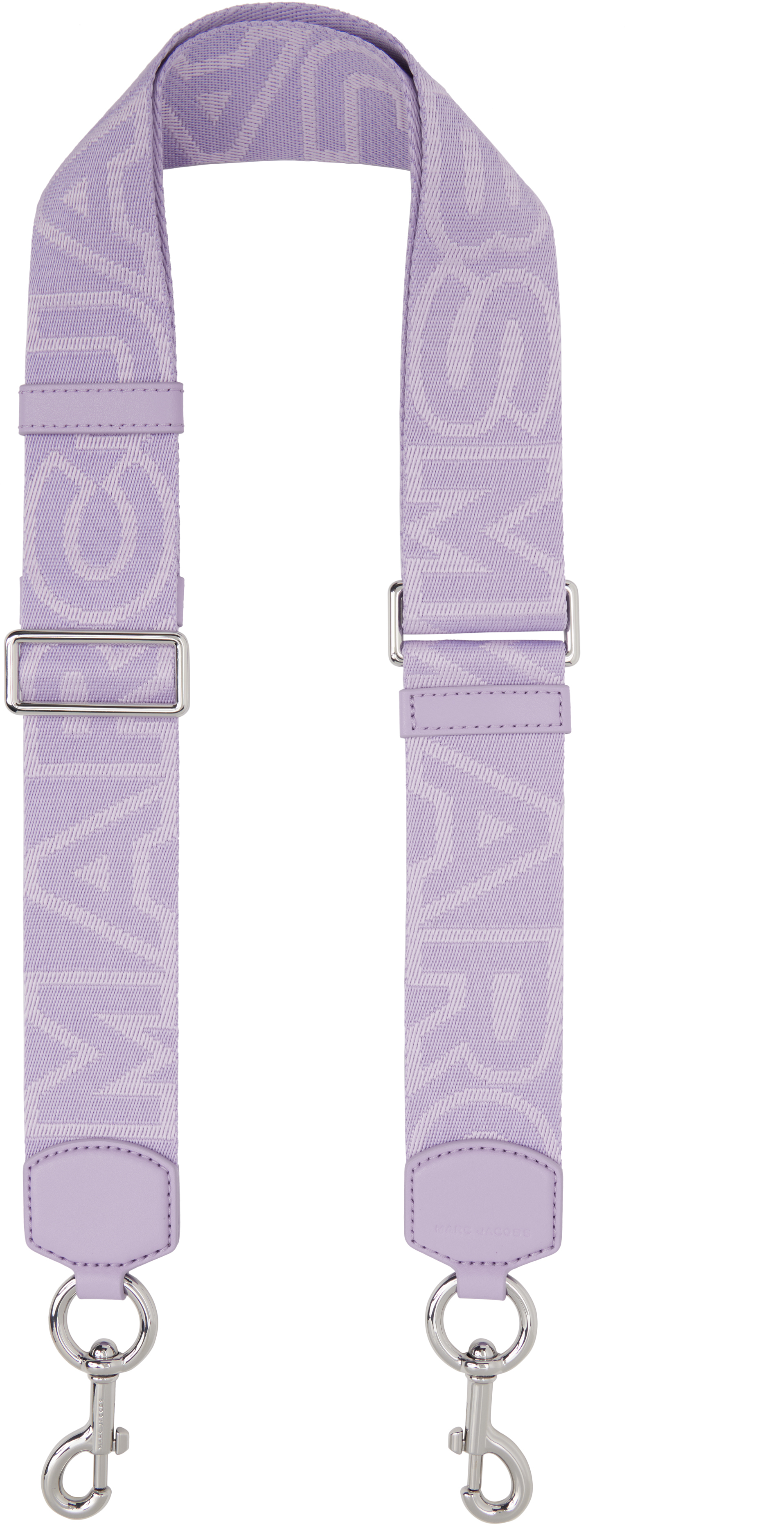 Marc Jacobs Purple The Outline Logo Webbing Shoulder Strap SSENSE