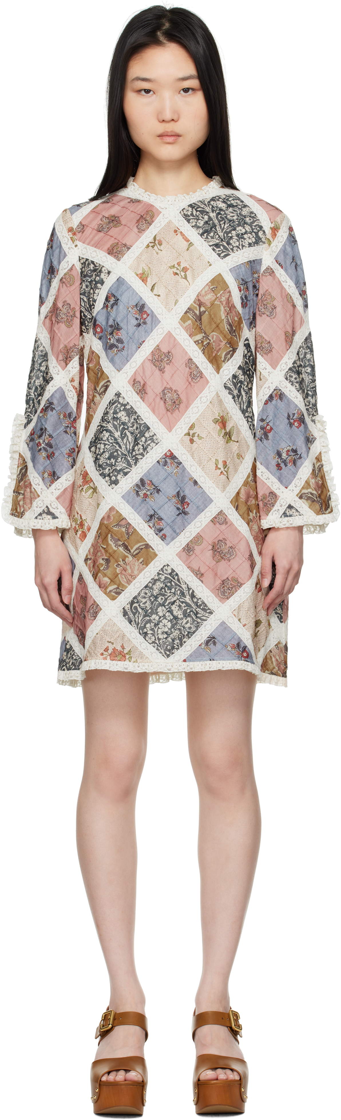ワンピースその他 ZIMMERMANN Women Dresses Zimmermann】LUMINOSITY SPLICE LACE DRESS レース ミディ
