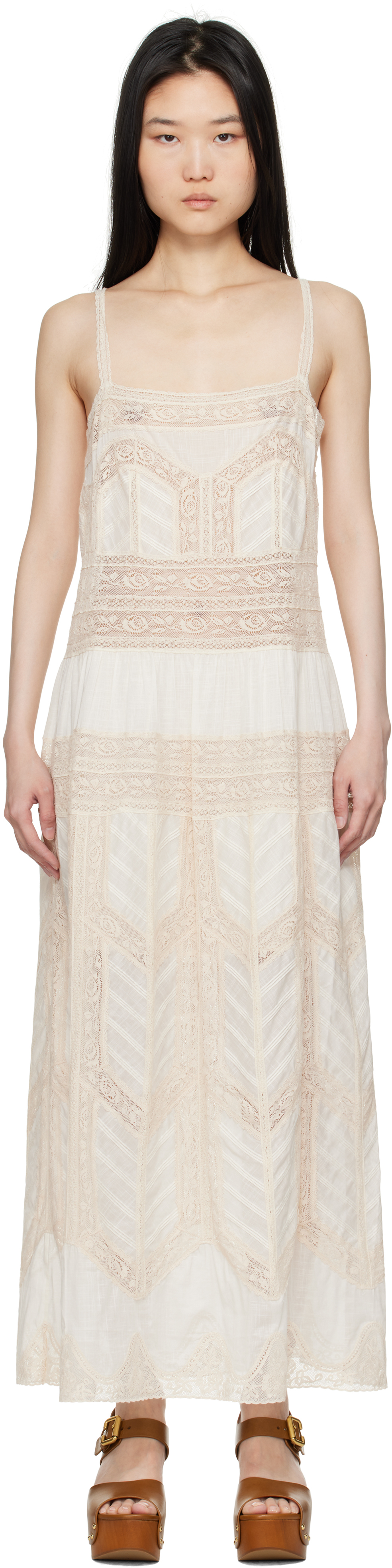 ワンピース ZIMMERMANN Woman Dress Blue 4485DS251 SFM Denim Racer Dress Ink Online | Zimmermann