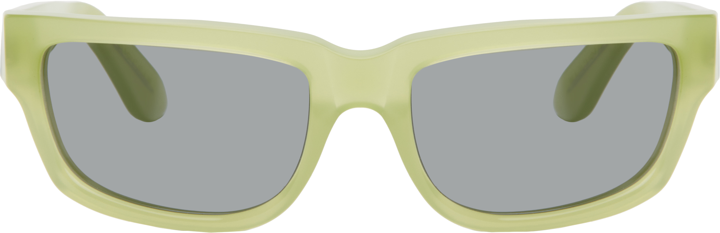 Retrosuperfuture Green Thelonius Sunglasses In Lime