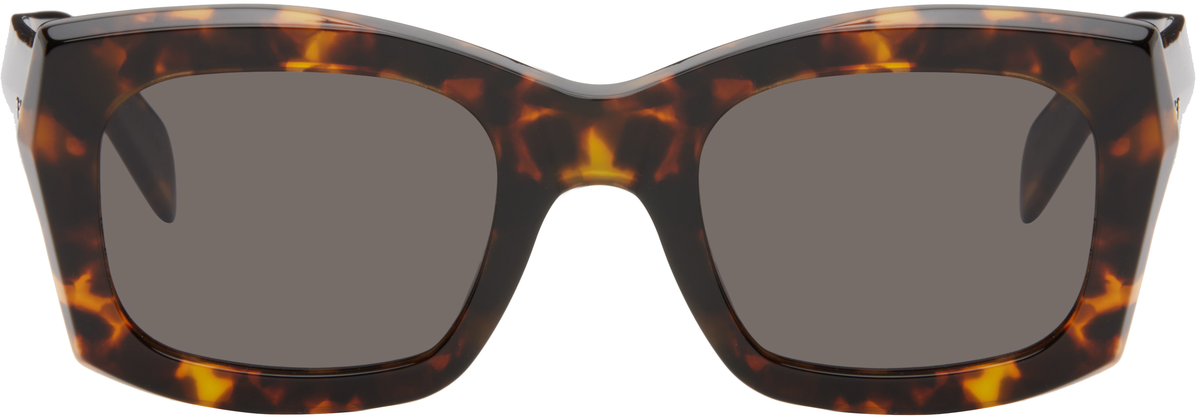 Retrosuperfuture Brown Komori Sunglasses In Burnt Havana