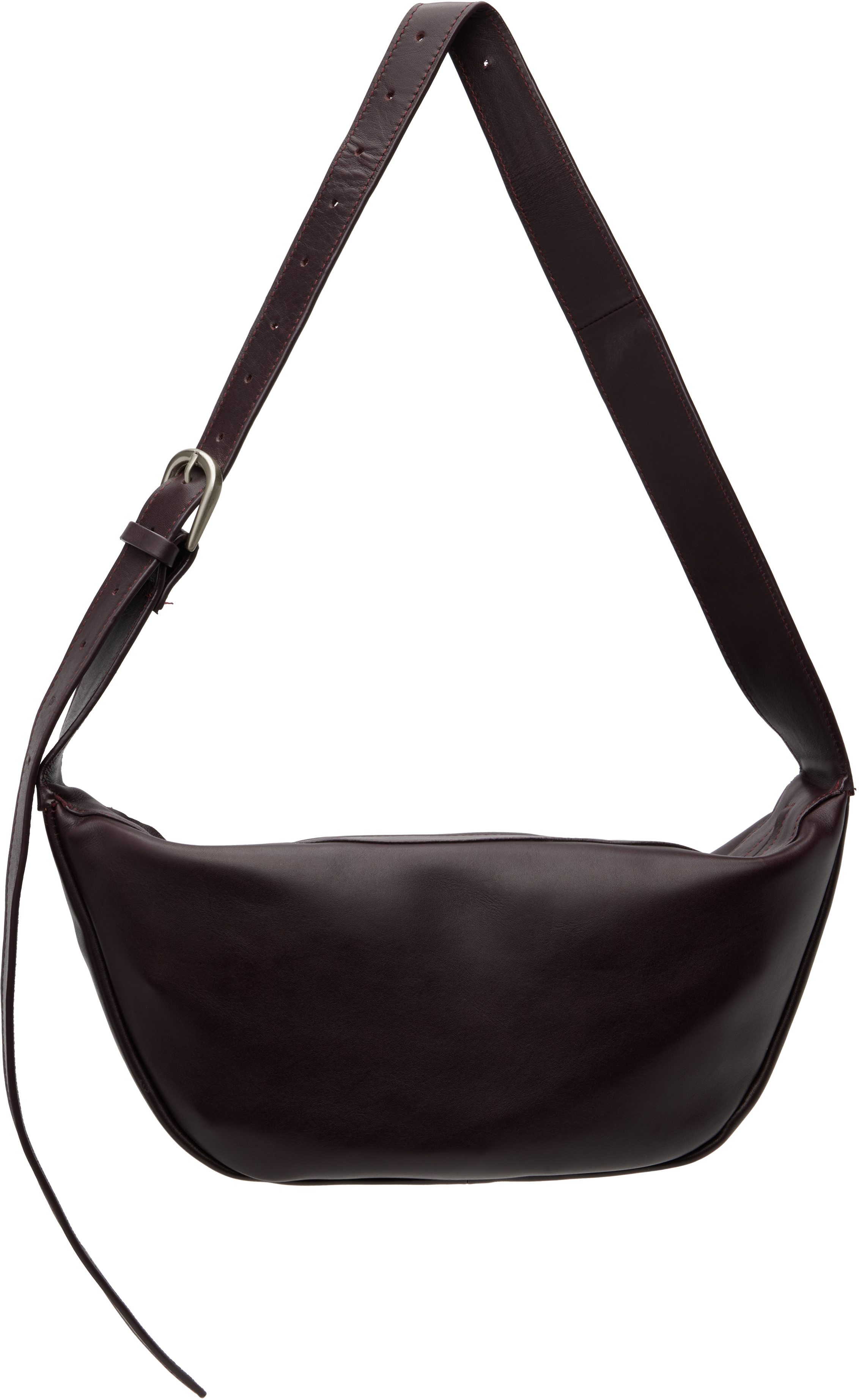 Burgundy Adjustable Crescent Bag