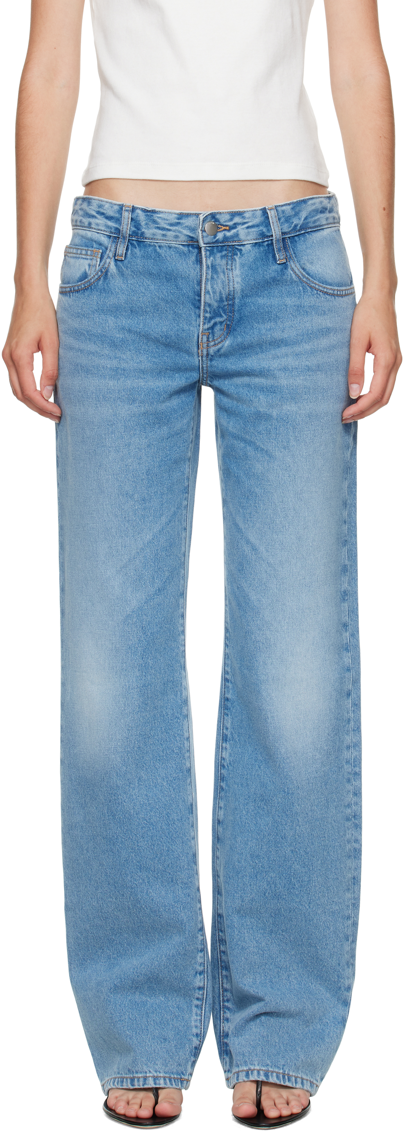 Blue Outland Denim Edition Mid Rise Balloon Jeans