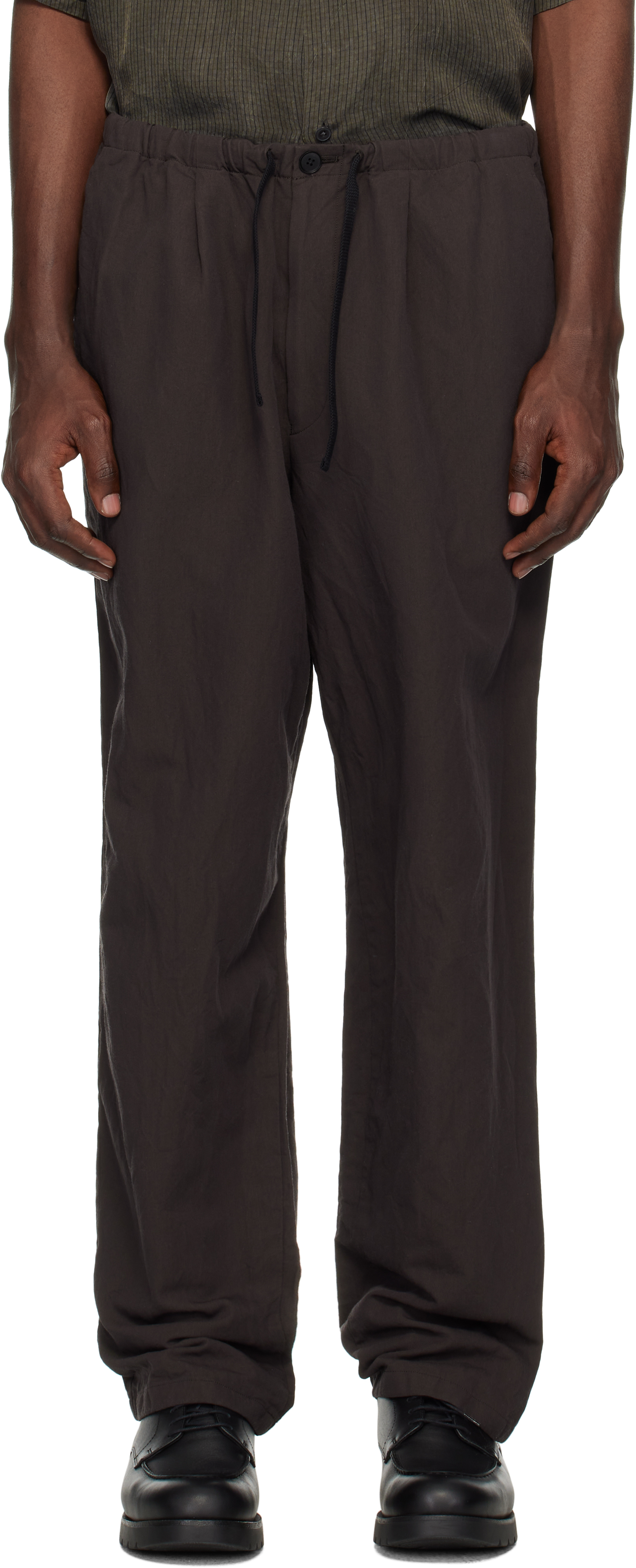 Black Walk Easy Trousers