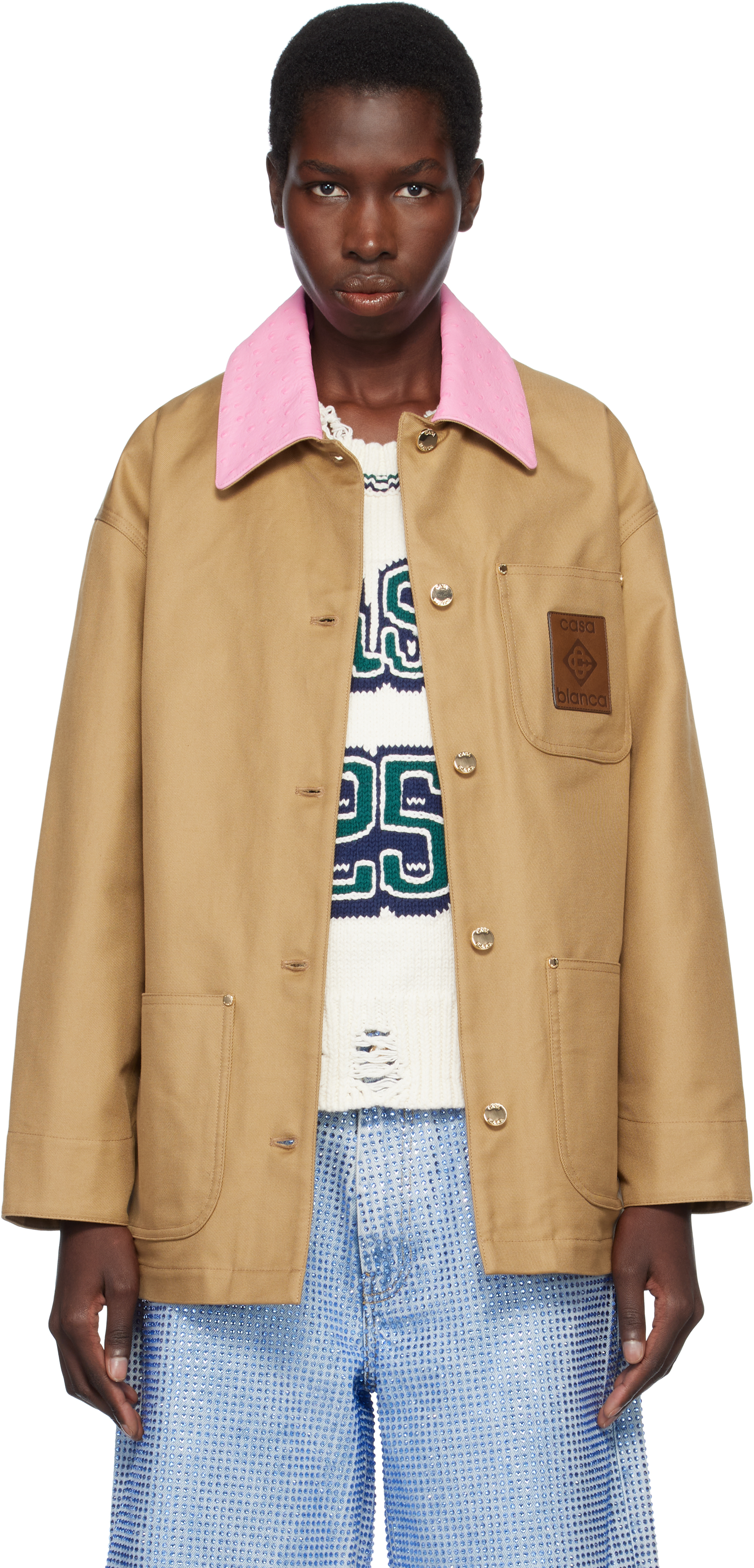 Tan Cotton Workwear Jacket