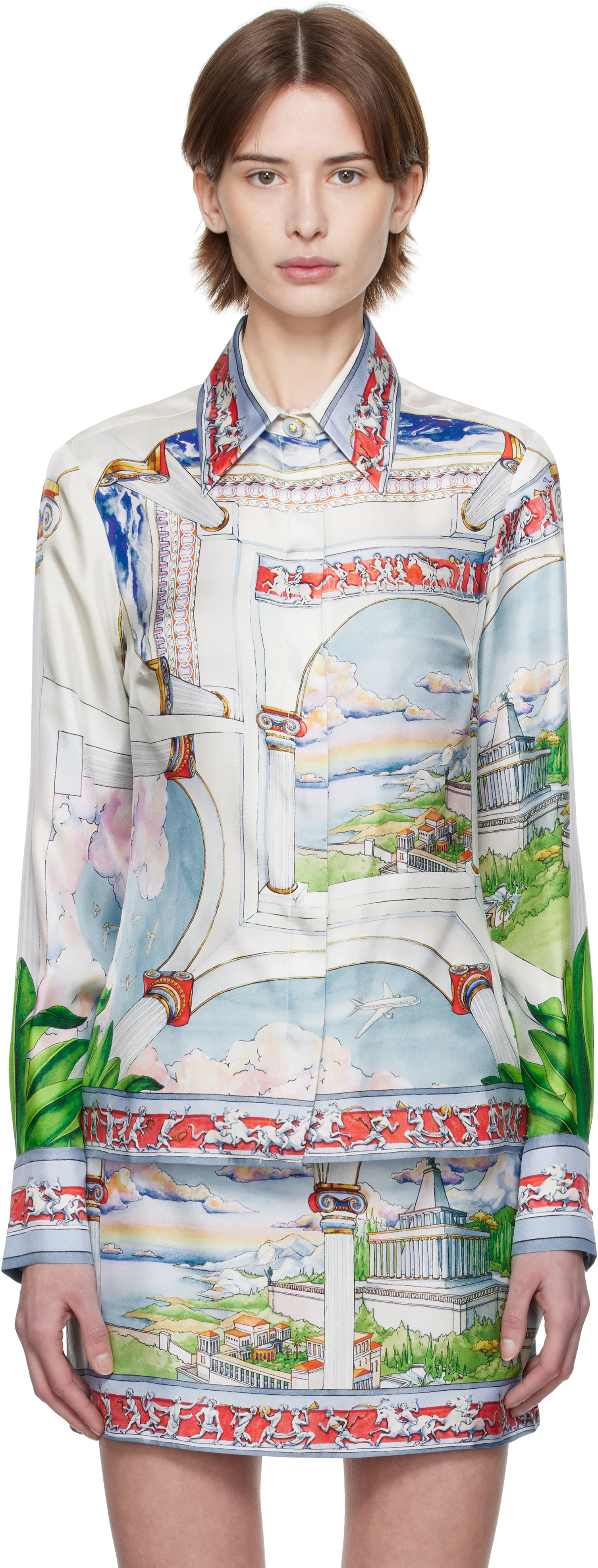 Multicolor 
Le Passage
 Silk Shirt