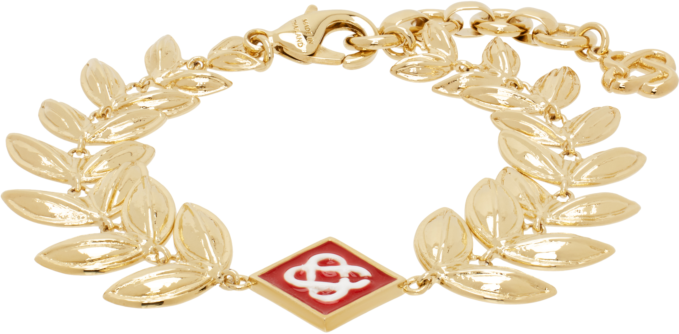 Gold Laurel Leaf Bracelet