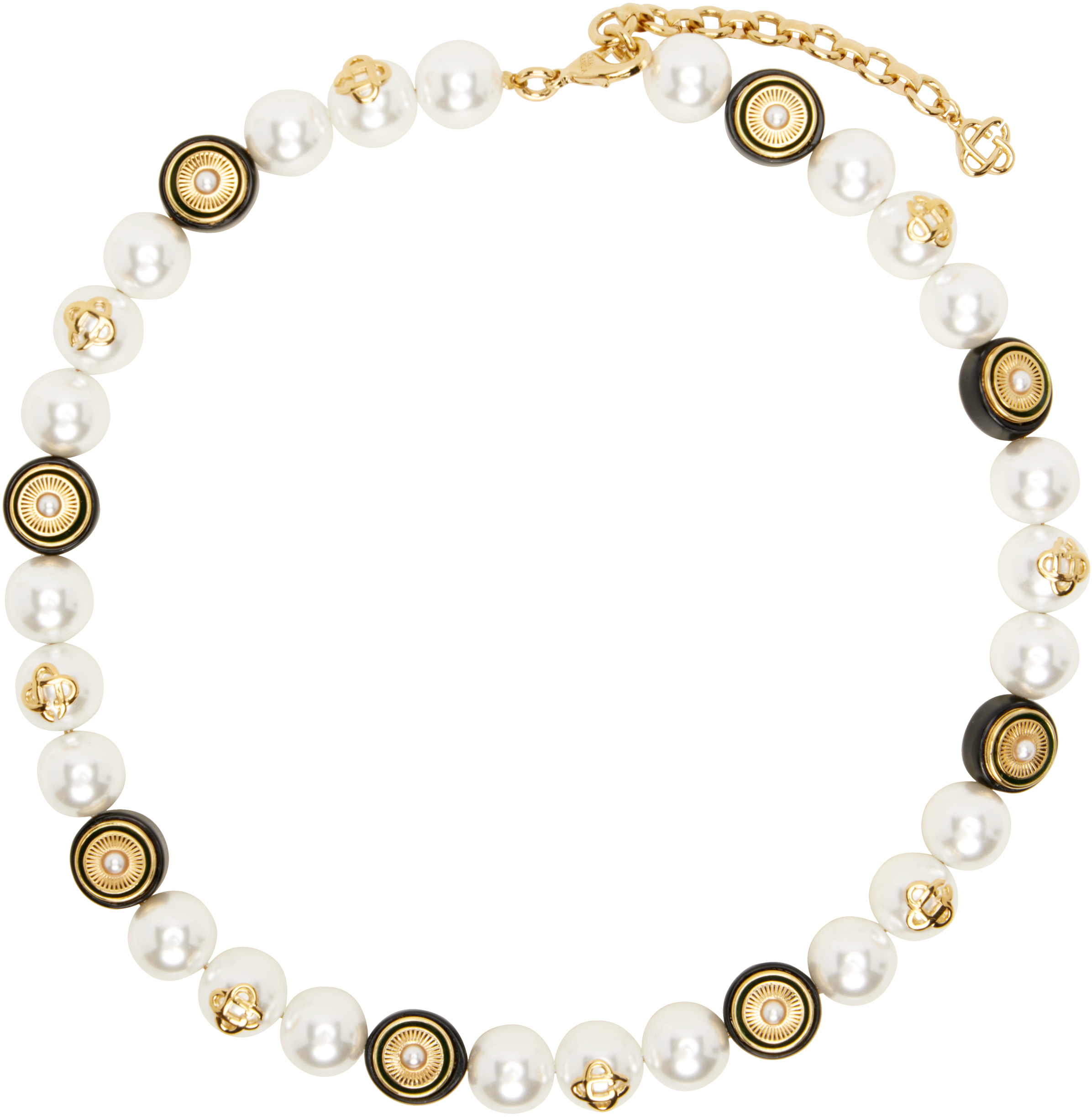 White Spoke Wheel Necklace