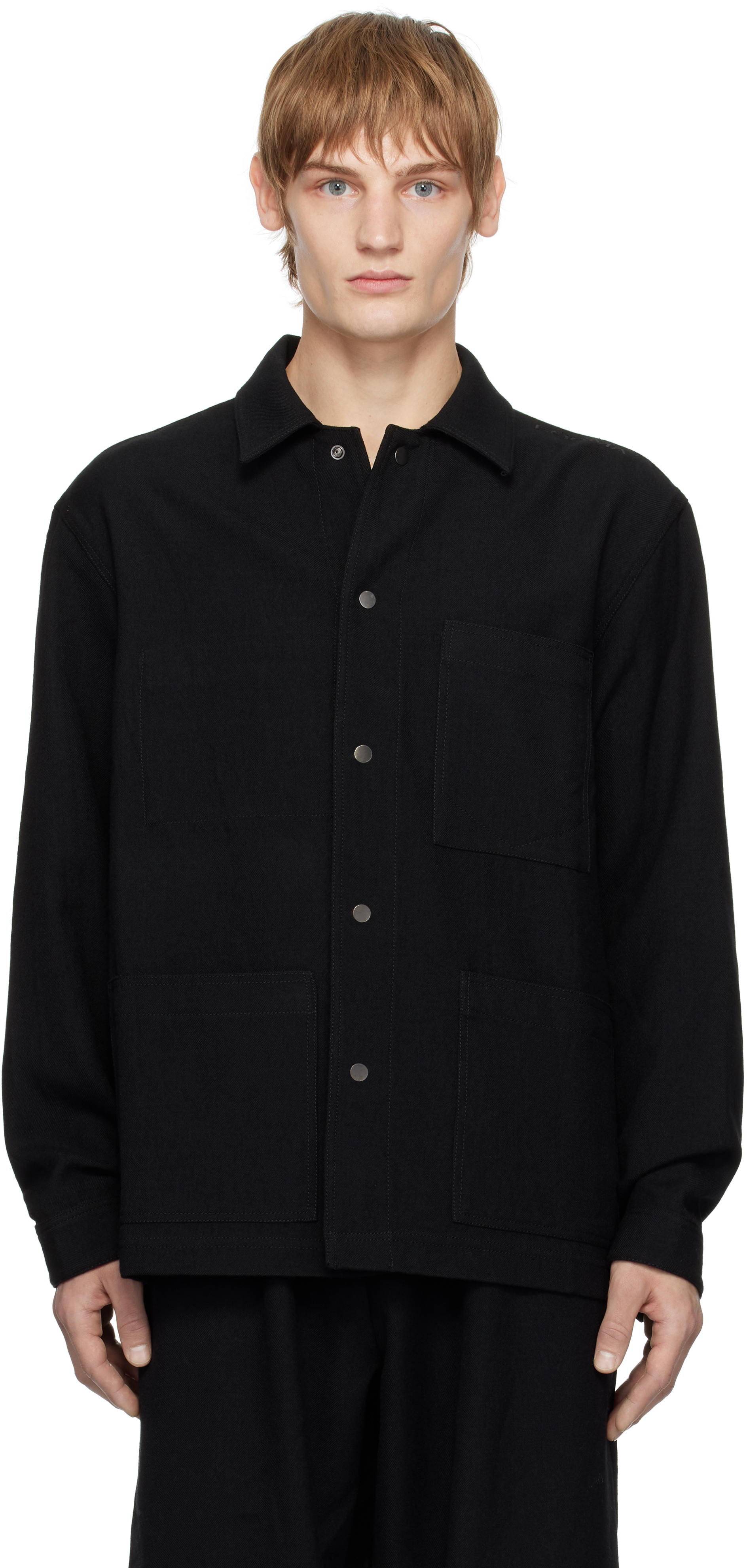 Black Wool Work Jacket