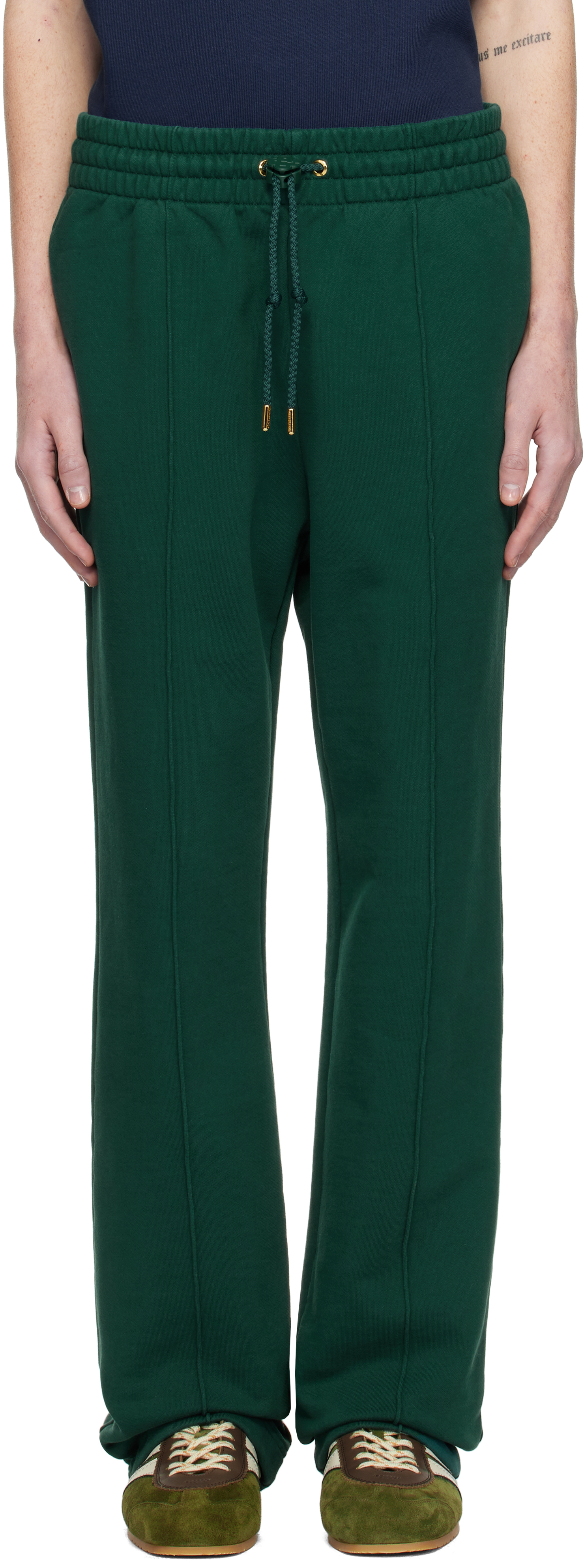 Green Diamond Logo Patch Sweatpants