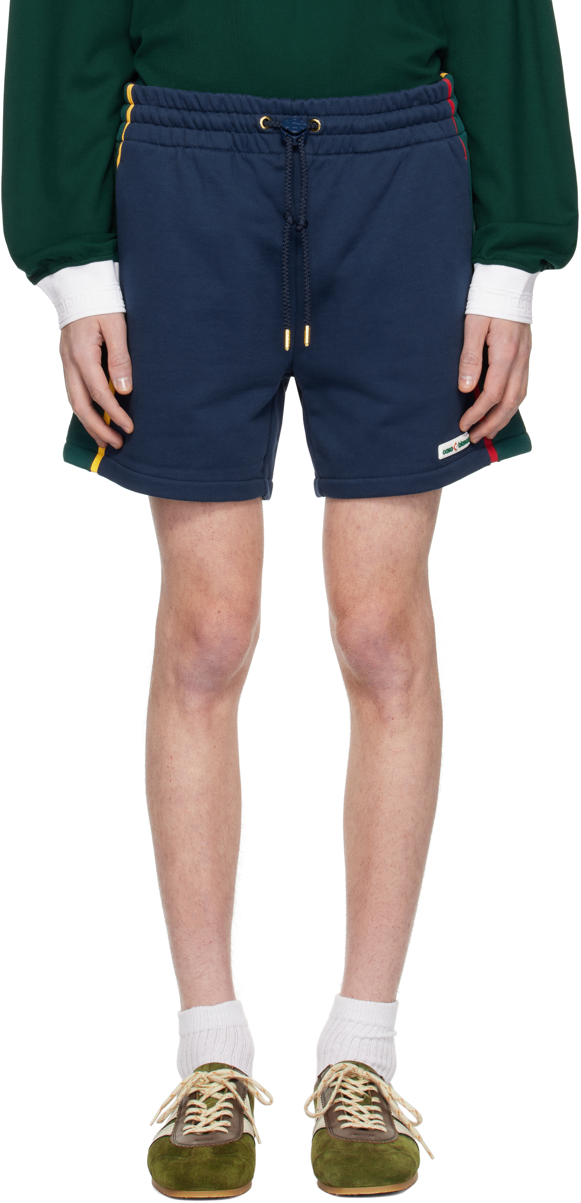 Navy Colourblock Shorts