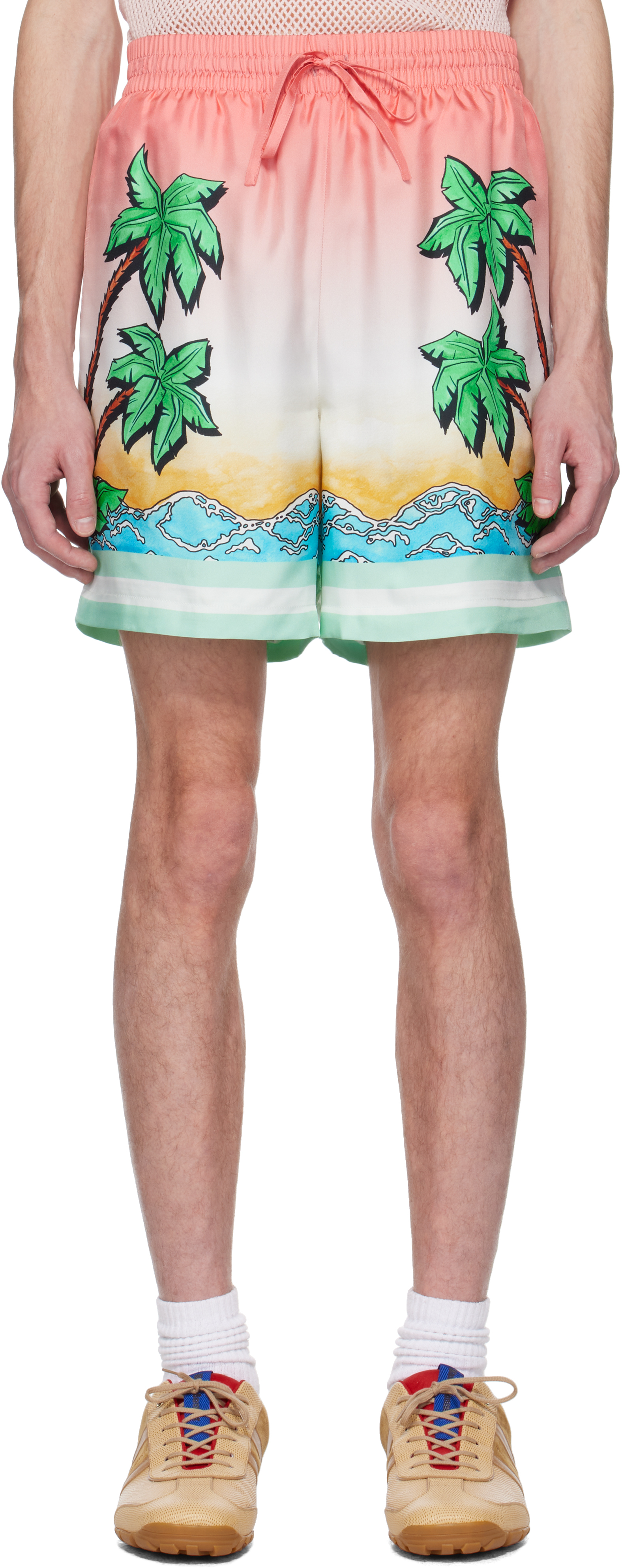 Multicolor Tennis Club Silk Shorts