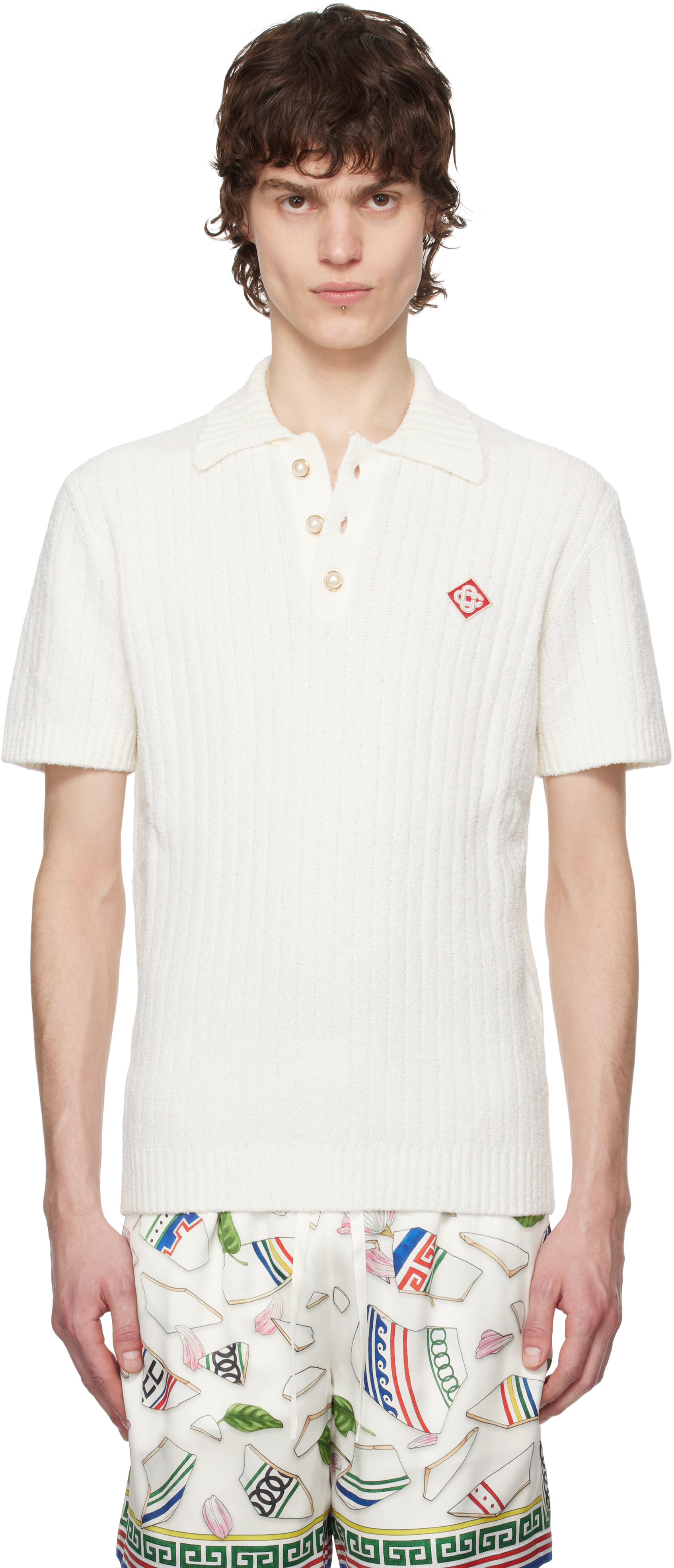 Off-White Boucle Polo