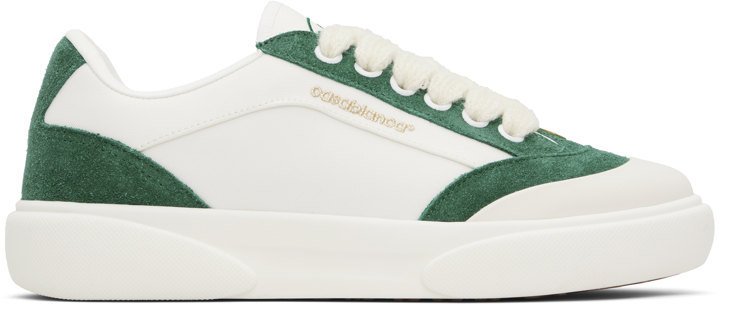 Off-White & Green Del Mar Sneakers