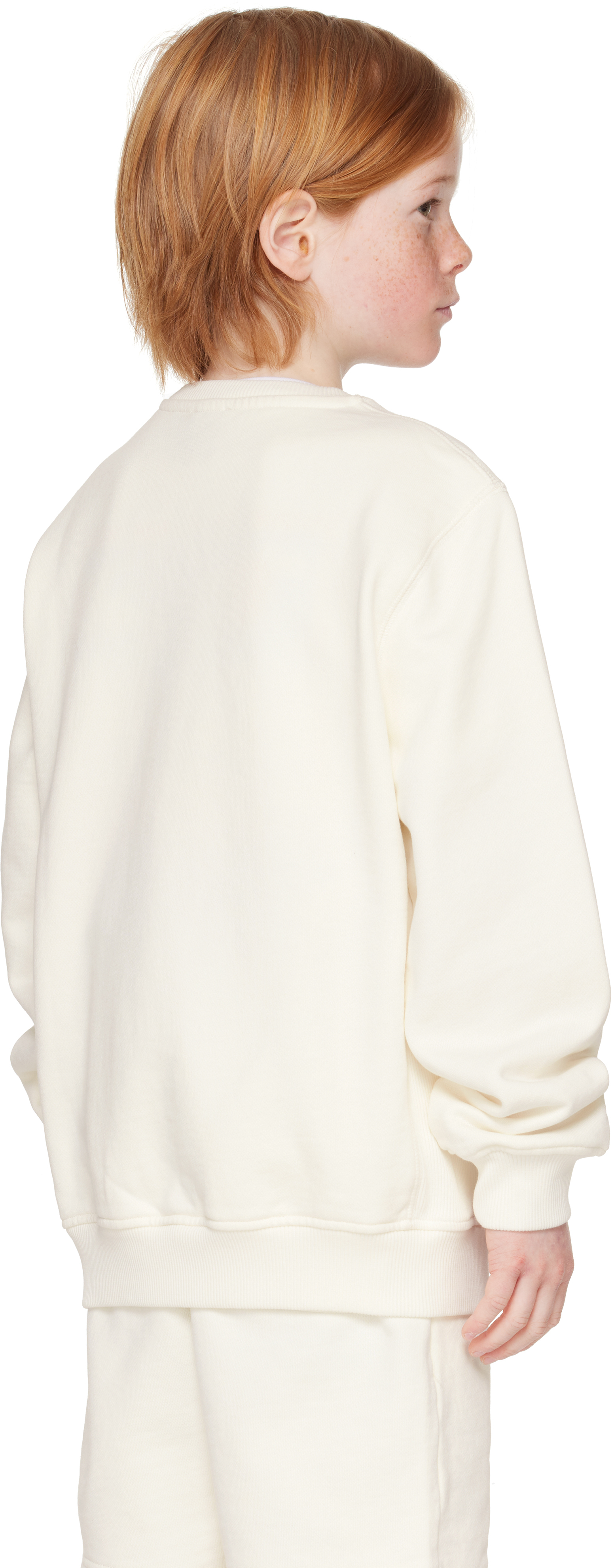 Casablanca Oasis Printed Sweatshirt In Off White Loopback O