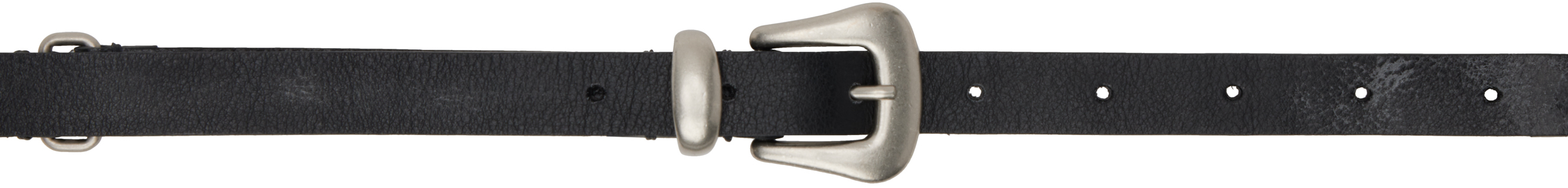 YOKE: Black Narrow Western Belt | SSENSE YOKE: Black Narrow Western Belt | SSENSE