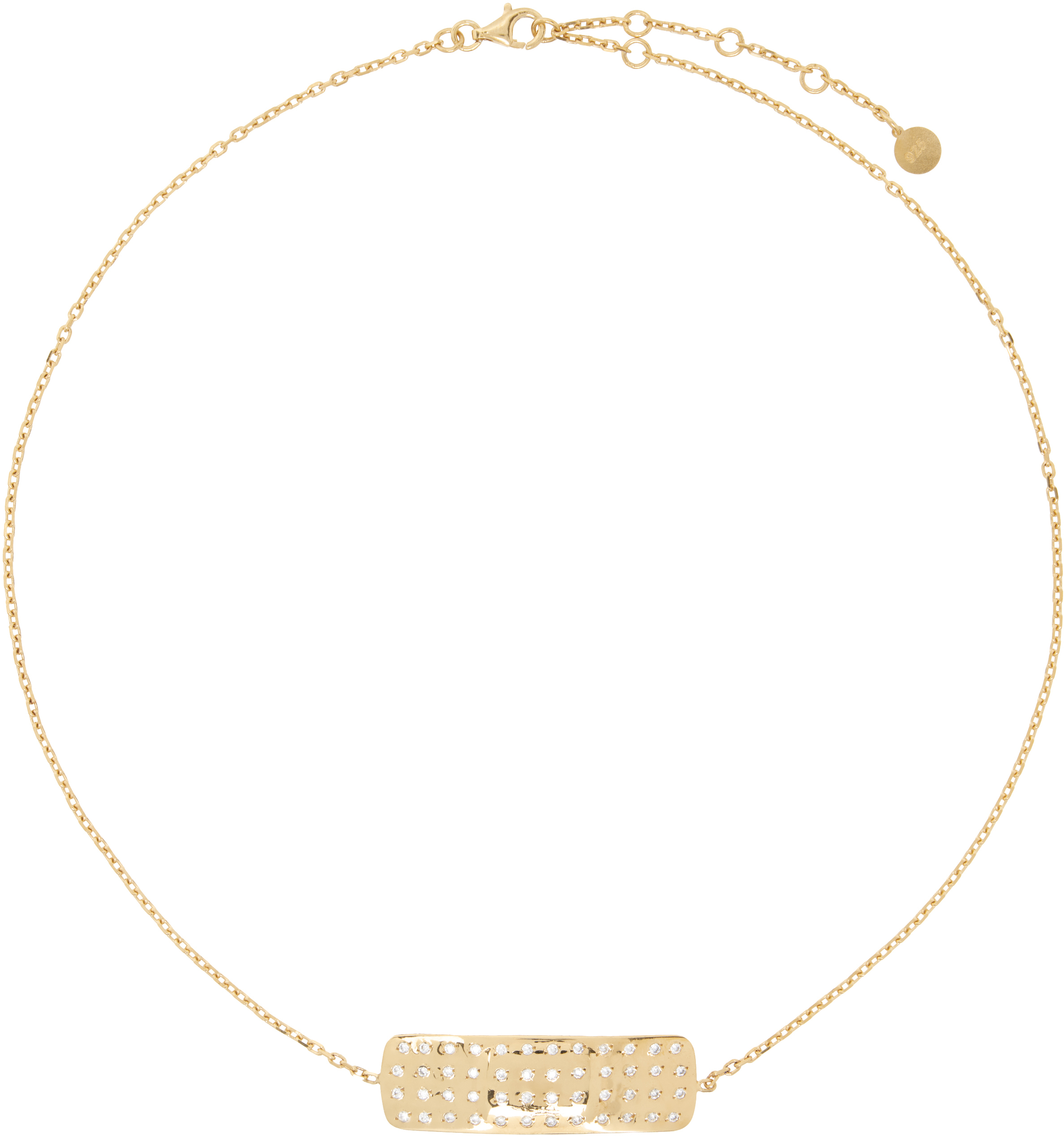 Gold Encrusted Mini Plaster Choker