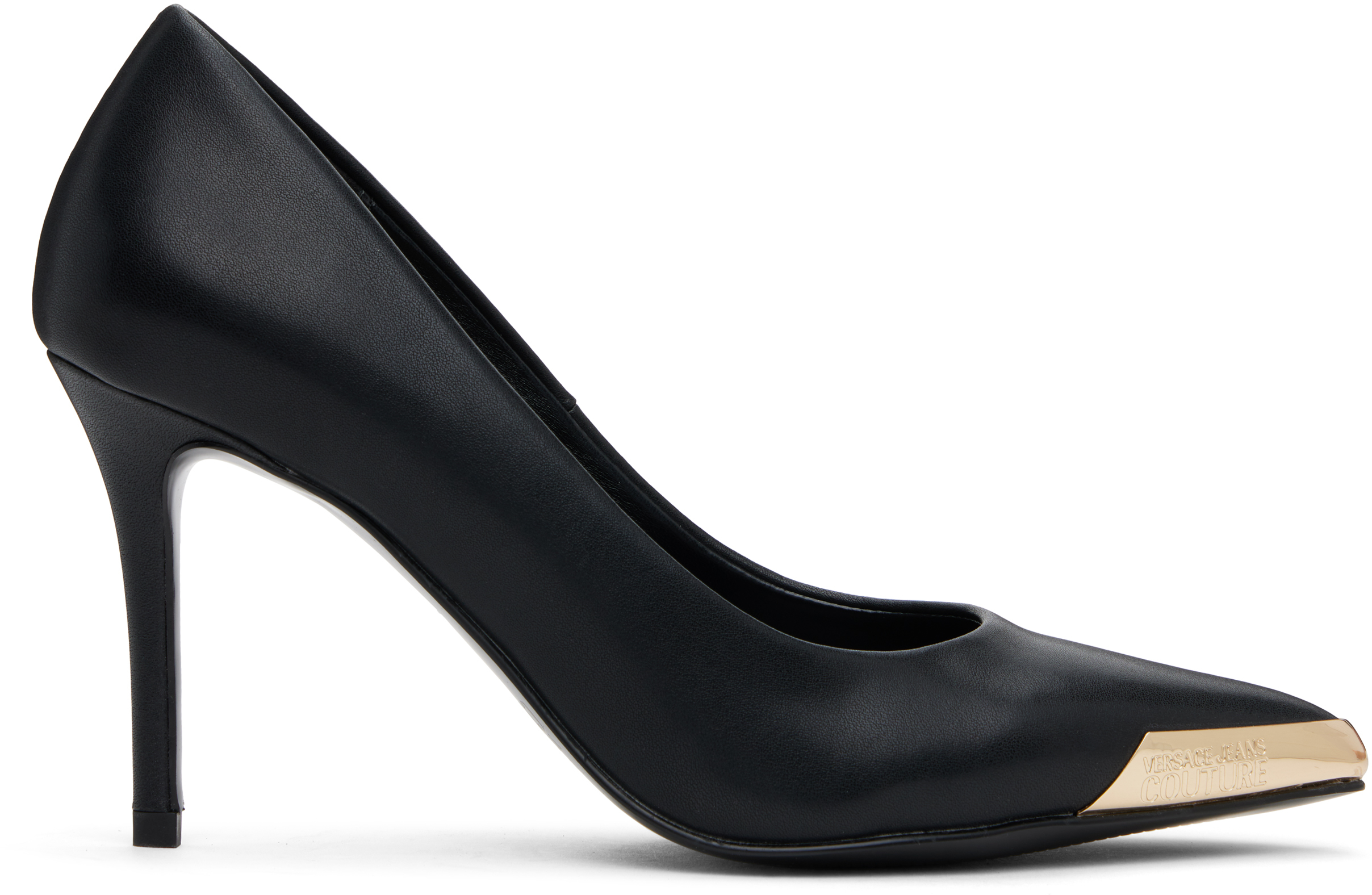 VERSACE JEANS COUTURE BLACK SCARLETT HEELS
