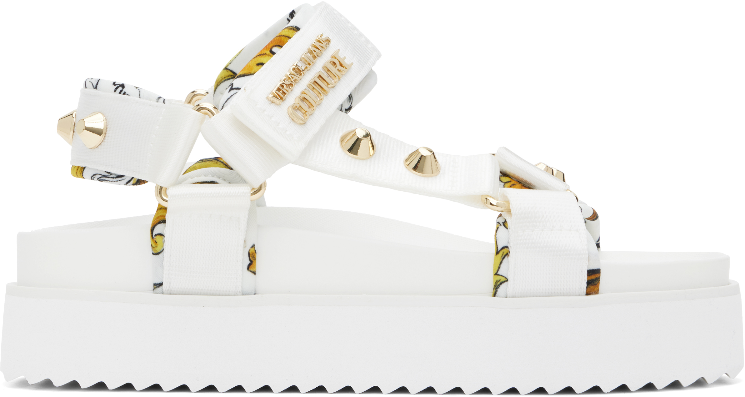 ★Versace Jeans Couture★ ホワイト Beach サンダル Versace Jeans Coutureのホワイト Beach サンダルがセール中