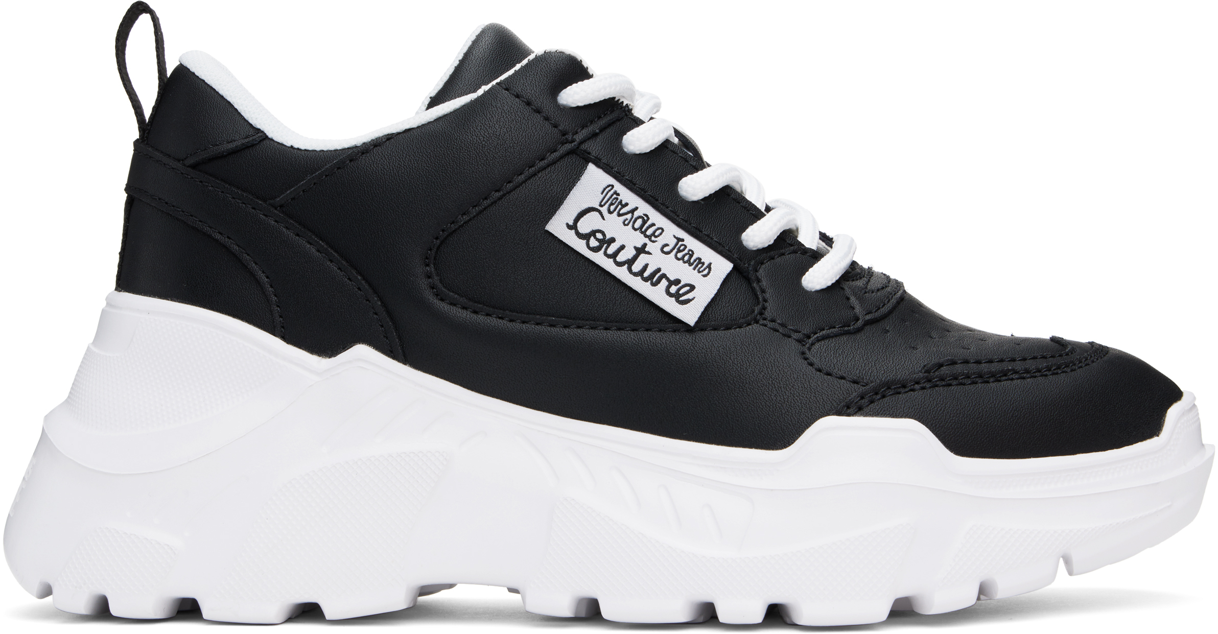 VERSACE JEANS COUTURE BLACK SPEEDTRACK SNEAKERS