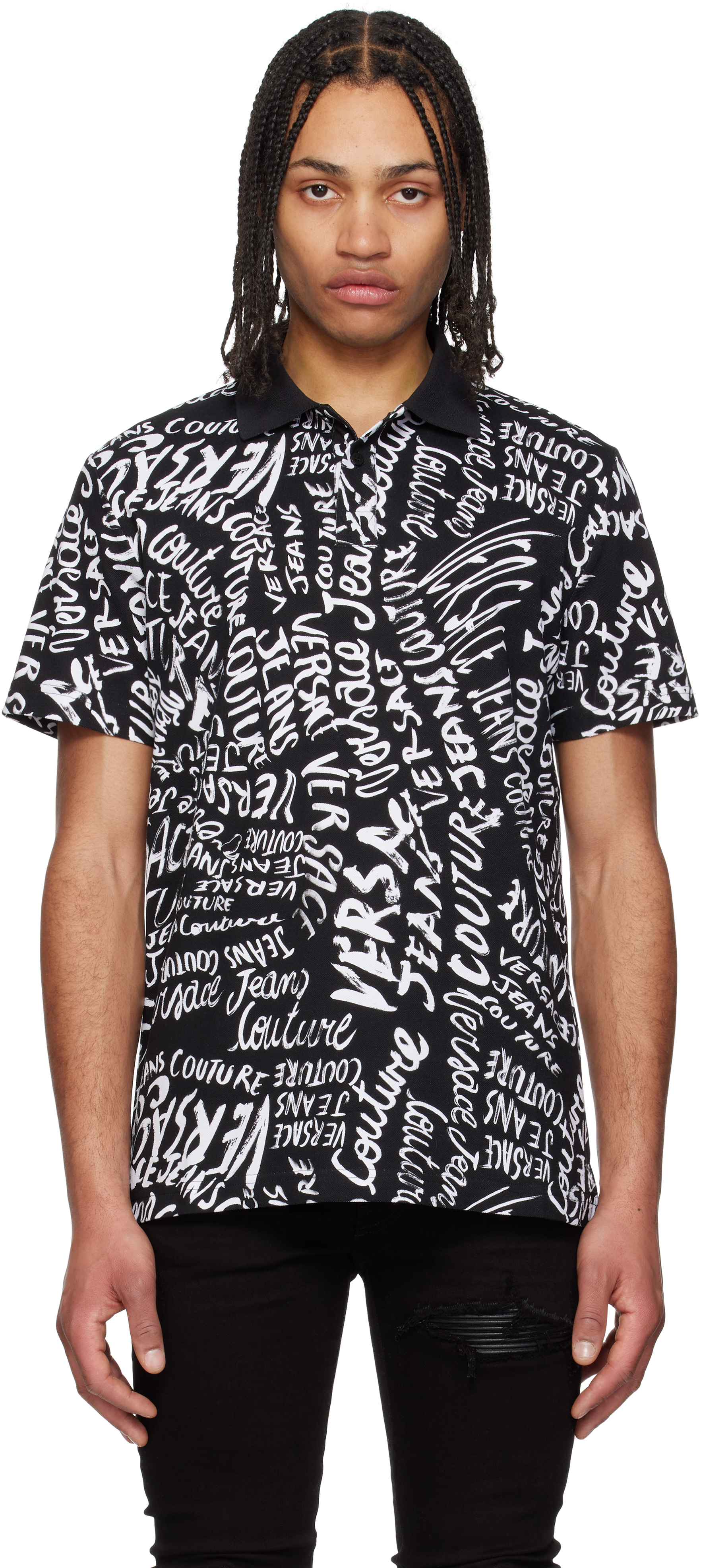 Versace Jeans Couture ポロシャツ | ブラック | FARFETCH JP
