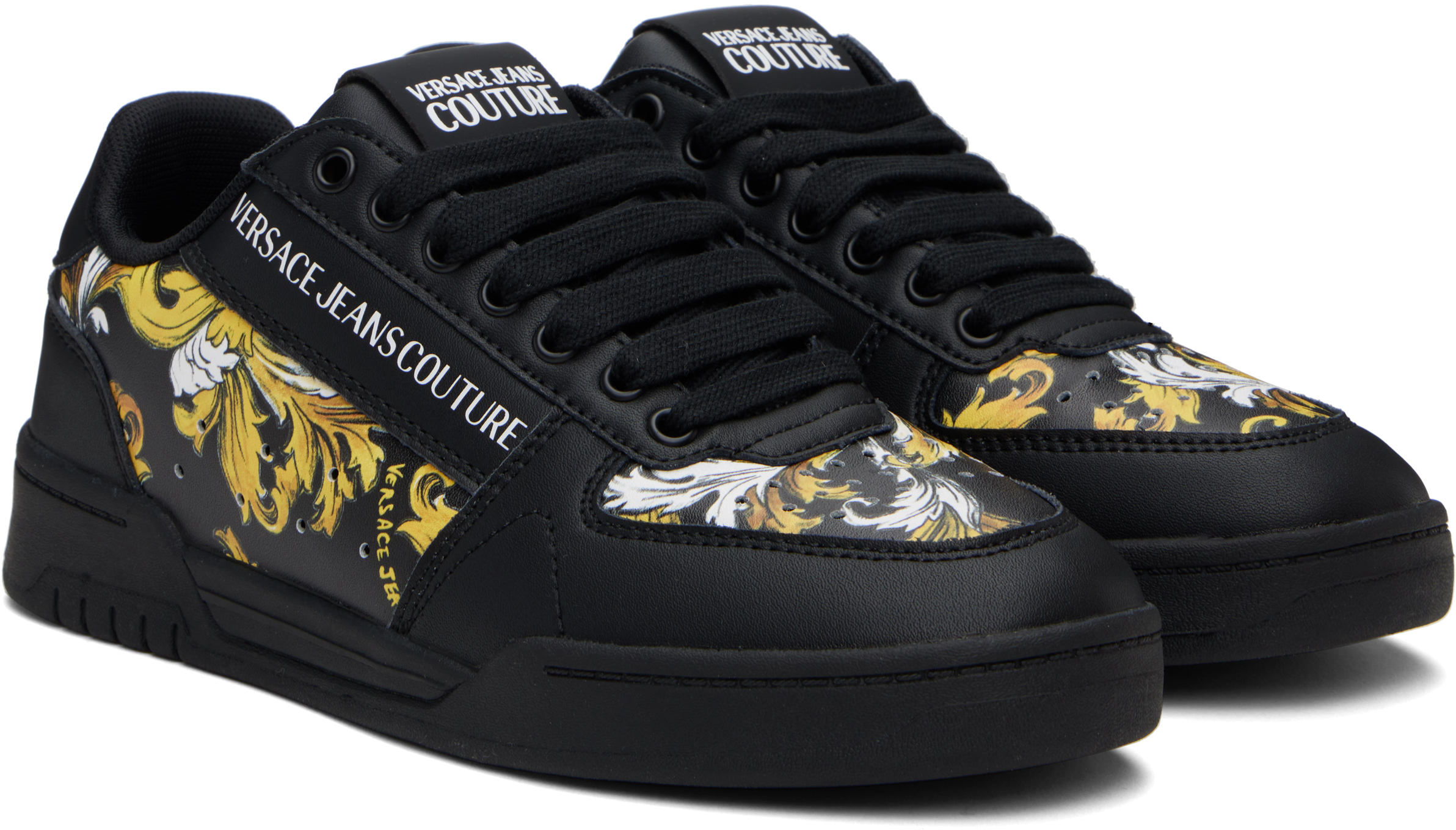 Versace Jeans Couture Sneakers Men Color Black In Eg89-black/gold