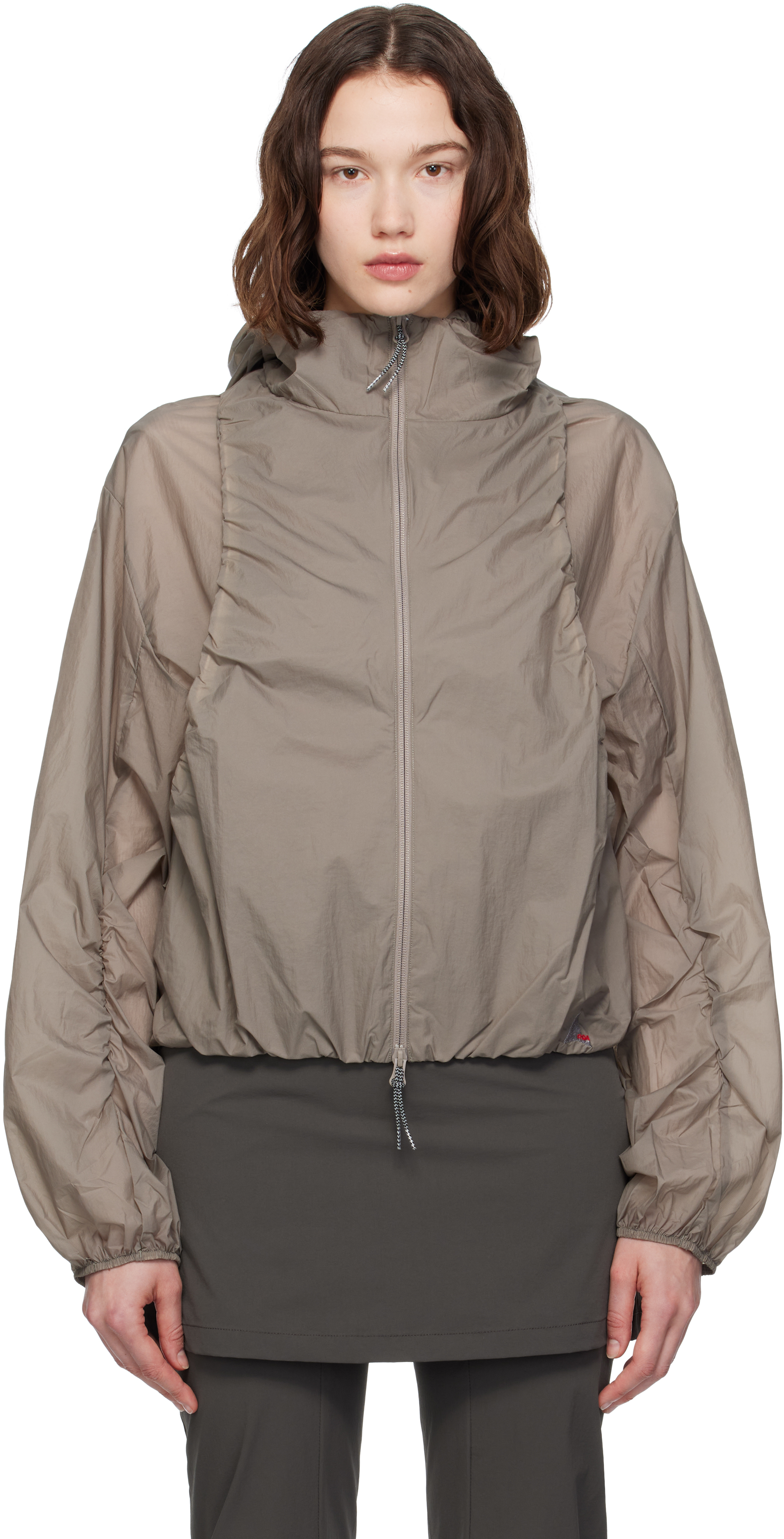 Taupe Spinnaker Windbreaker Jacket
