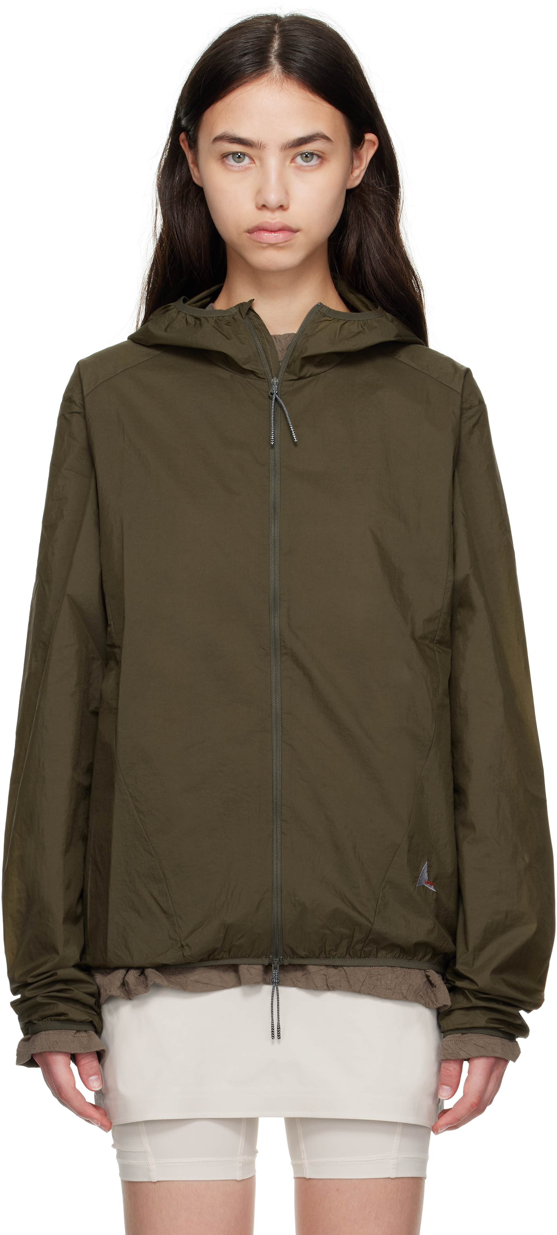 Khaki Packable Wind Jacket