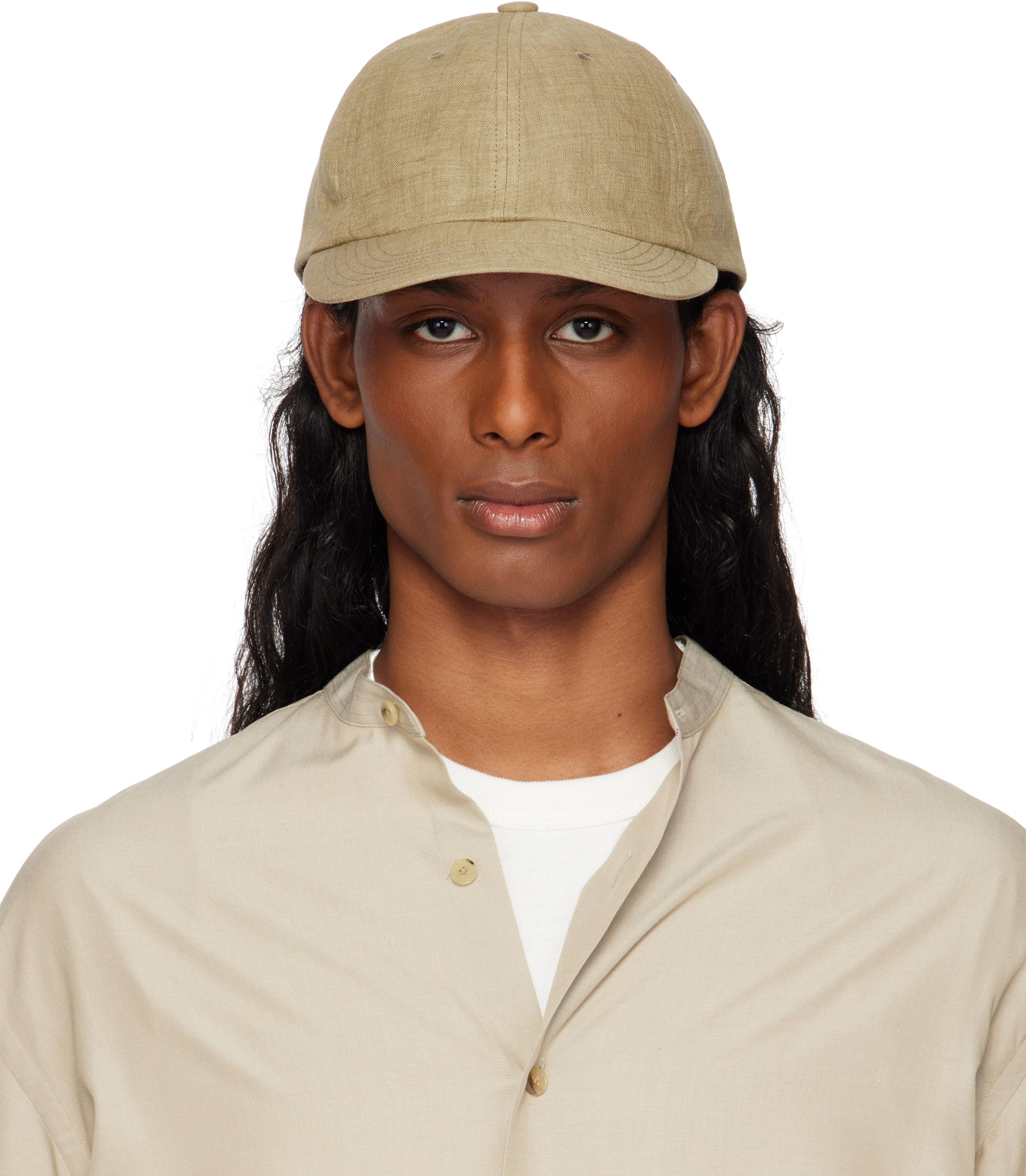 Ylève Khaki Kijima Takayuki Edition Linen Cap