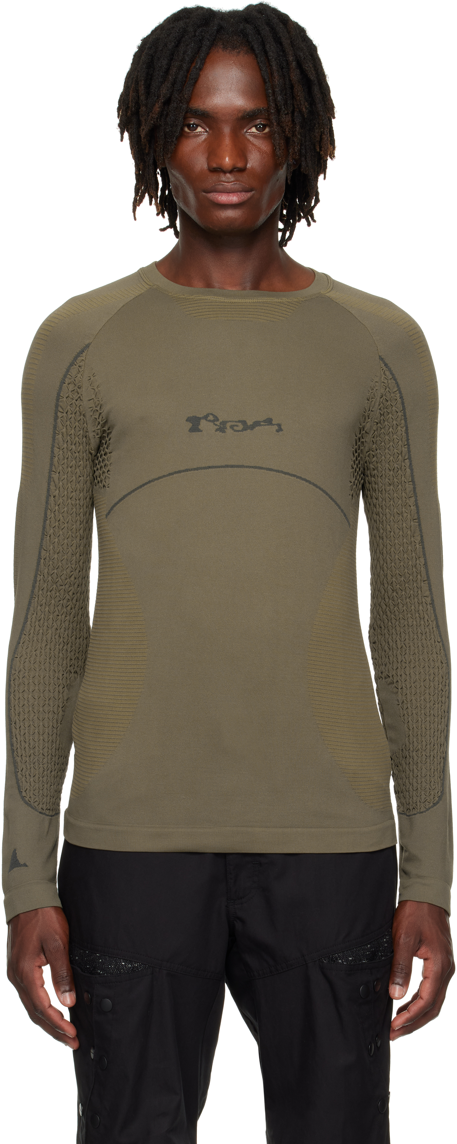 Black Seamless Long Sleeve T-shirt