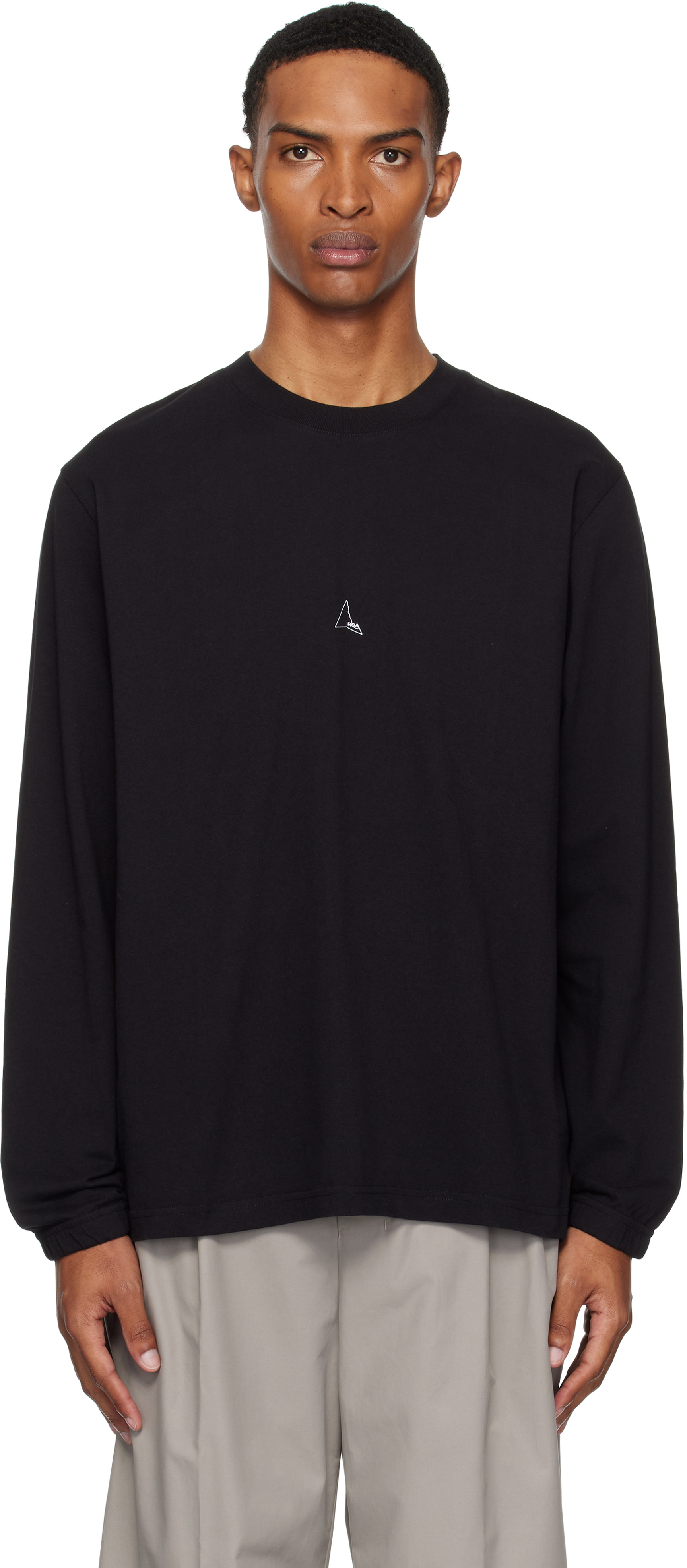 Black Logo Long Sleeve T-shirt