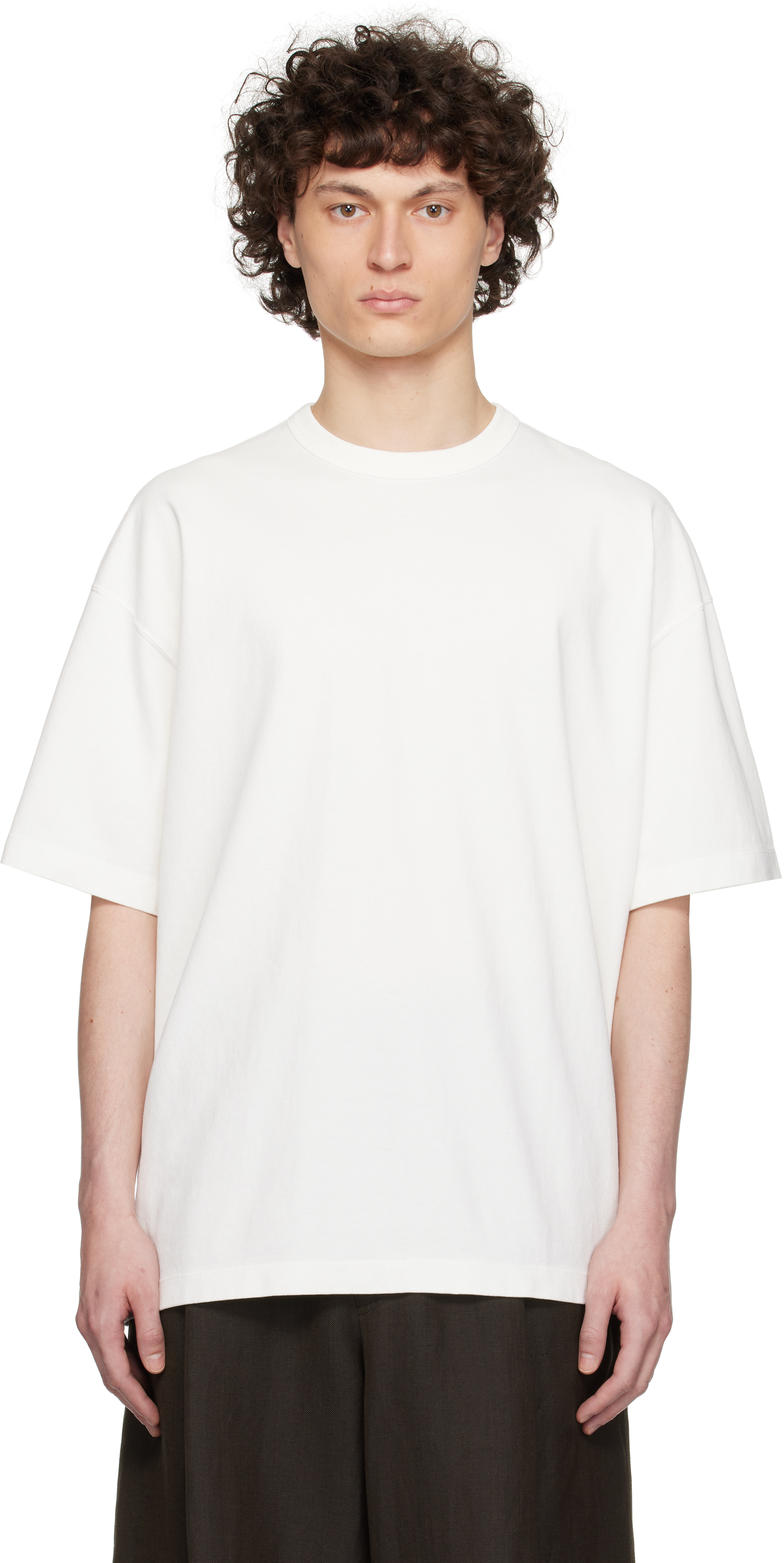 YLÈVE: Off-White Open End Cotton Pigment Dye T-shirt | SSENSE