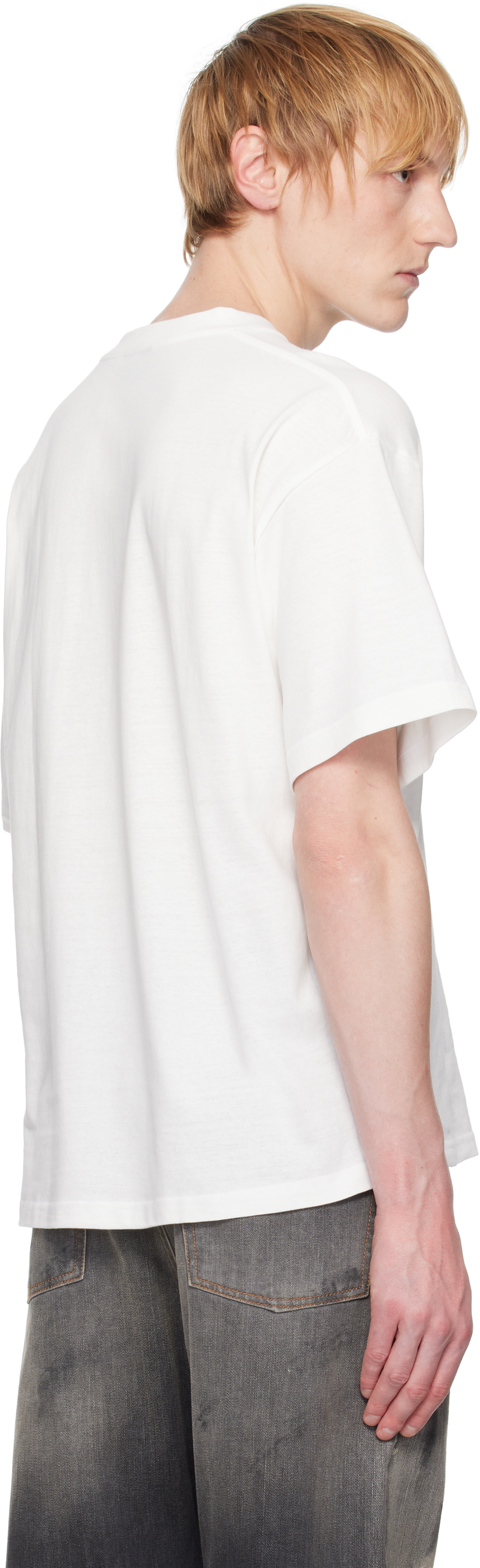 Small Talk Studio White Watercolor Frog S/s T-shirt In White