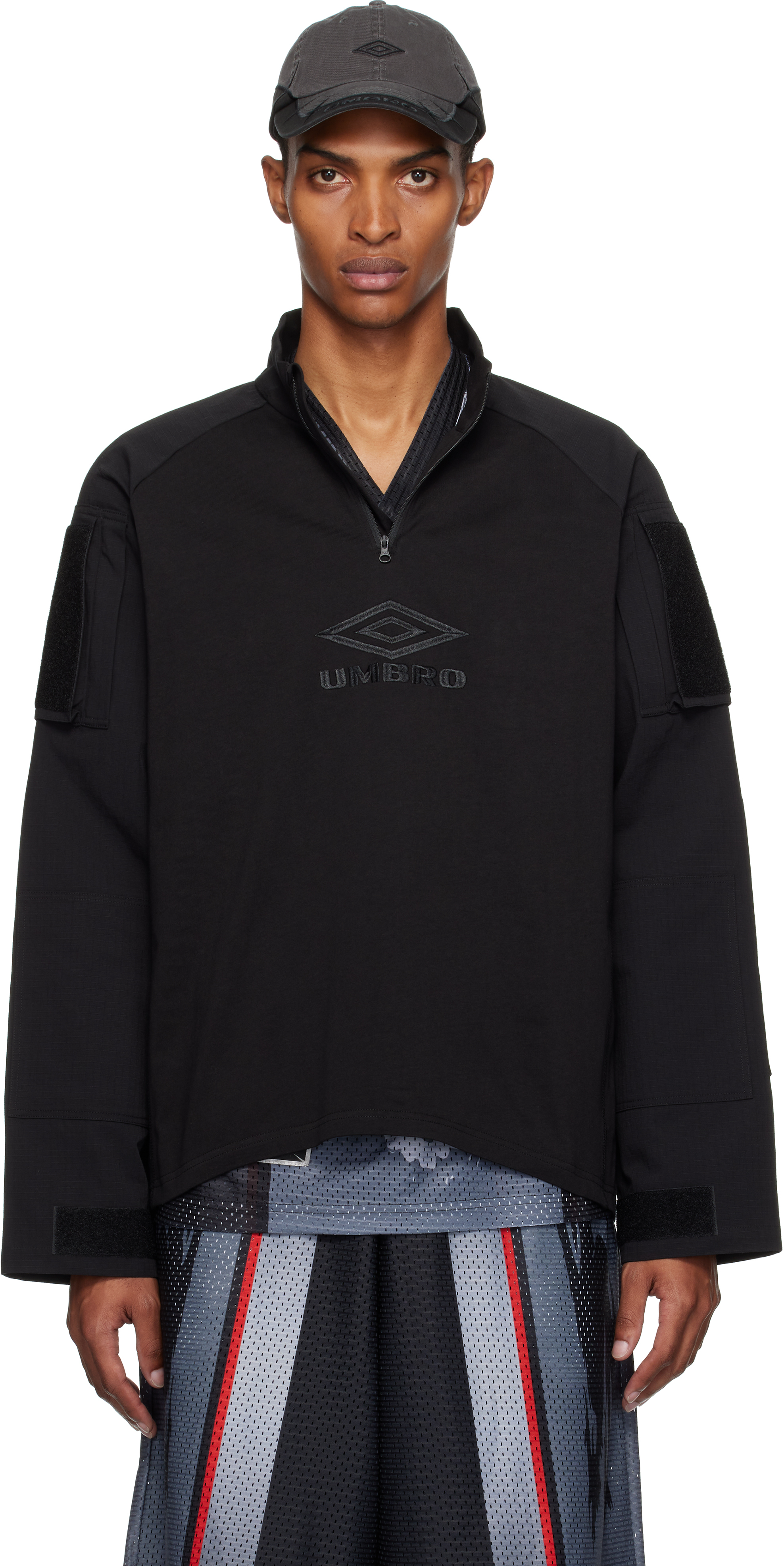XLARGE×UMBRO HALF ZIP PULLOVER JACKET L XLARGE（エクストララージ）の「XLARGExUMBRO HALF ZIP PULLOVER