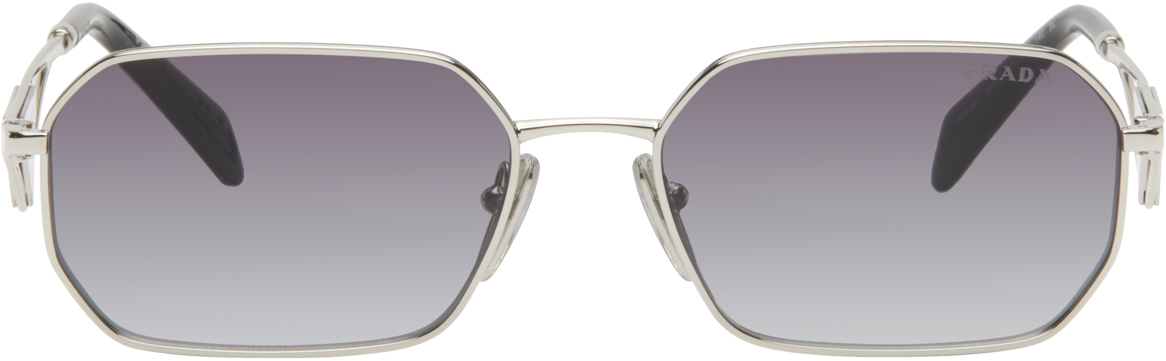 Silver Triangle Logo Sunglasses