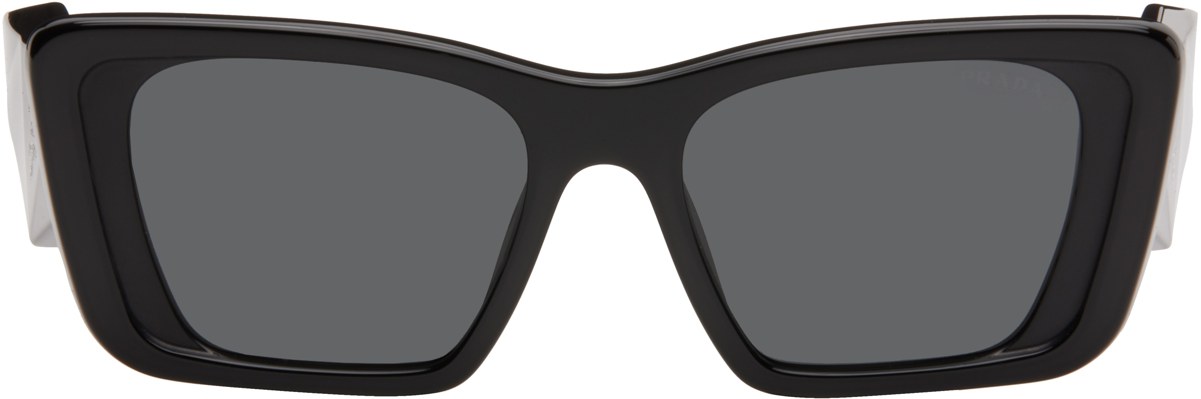 Black Thick Cat Eye Acetate Sunglasses