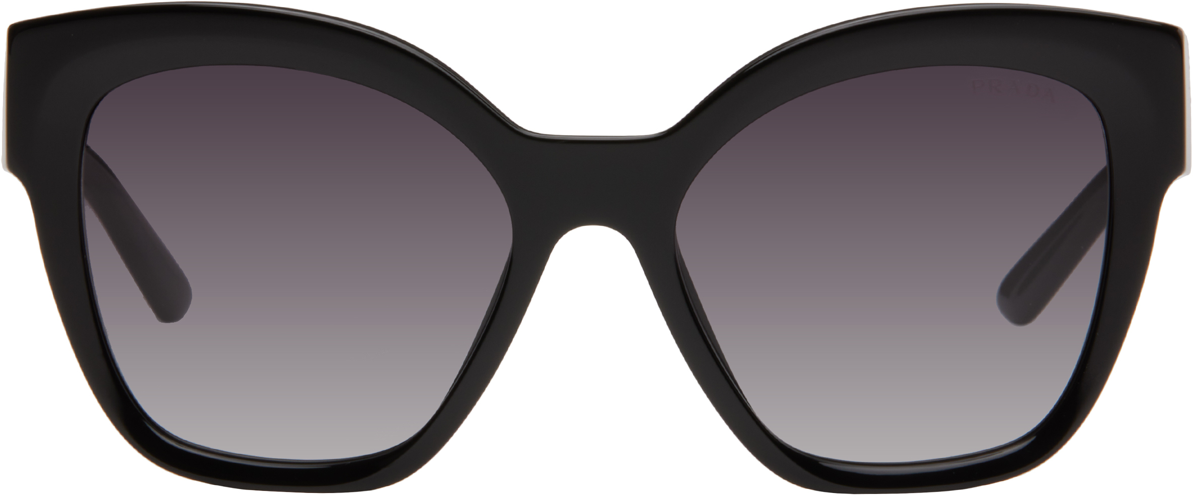 Black Oversized Square Cat Eye Sunglasses