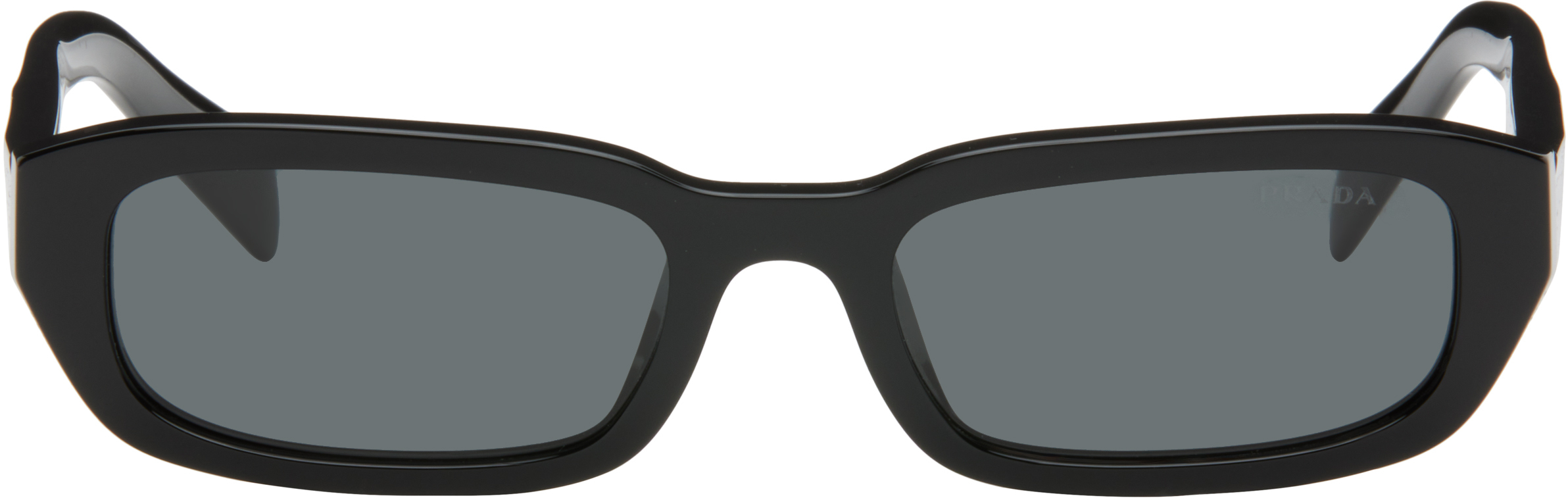 Prada Eyewear: ブラック Prada Symbole サングラス | SSENSE 日本 Prada Eyewear: ブラック Prada Symbole サングラス | SSENSE 日本