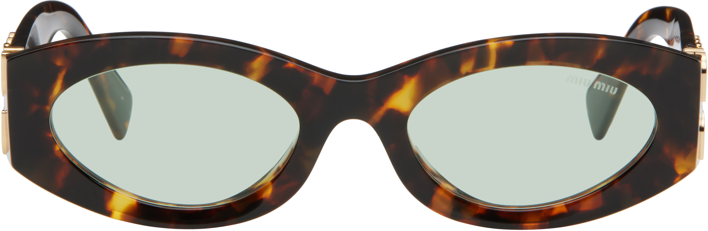 【関税込み】Miu Miu Eyewear ブラウン Miu Glimpse サングラス Miu Miu Glimpse Sunglasses Sand Transparent/Brown (0MU 11WS