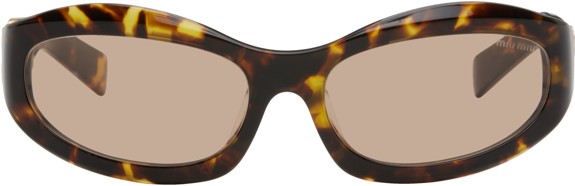 【関税込み】Miu Miu Eyewear ブラウン Glimpse サングラス Miu Miu Eyewear Brown Miu Glimpse Sunglasses Miu Miu