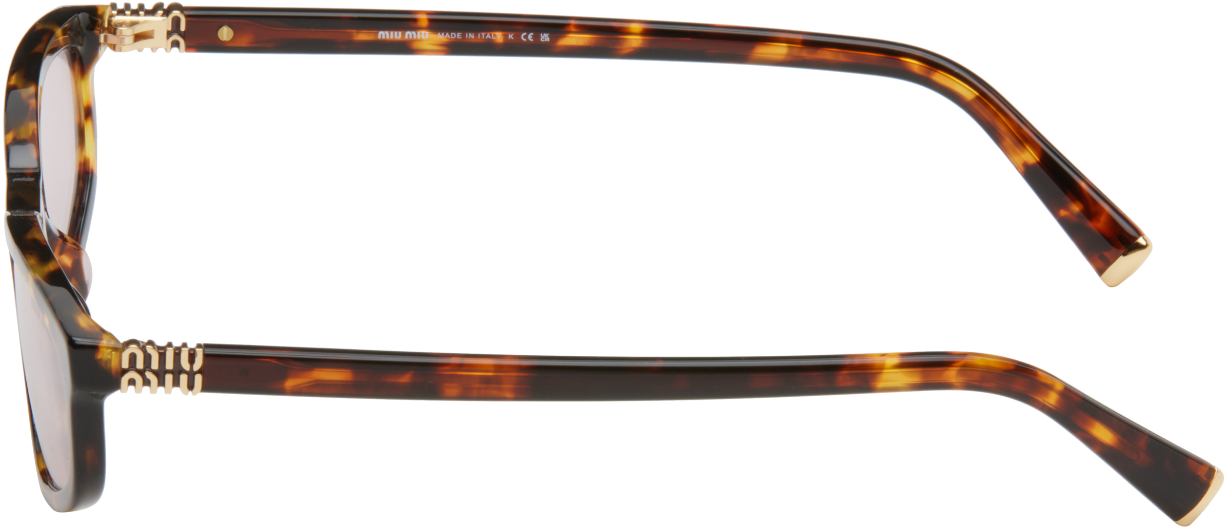 Miu Miu Womens Brown Mu A06s Oval-frame Acetate Sunglasses In 14l4i0