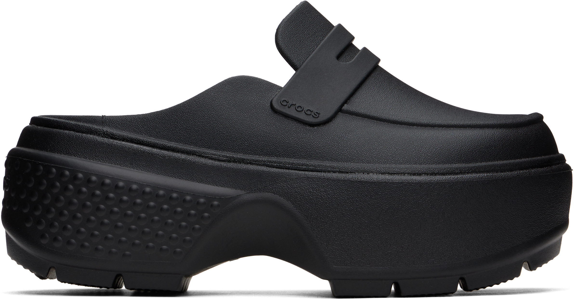 Black Stomp Slip-on Loafers