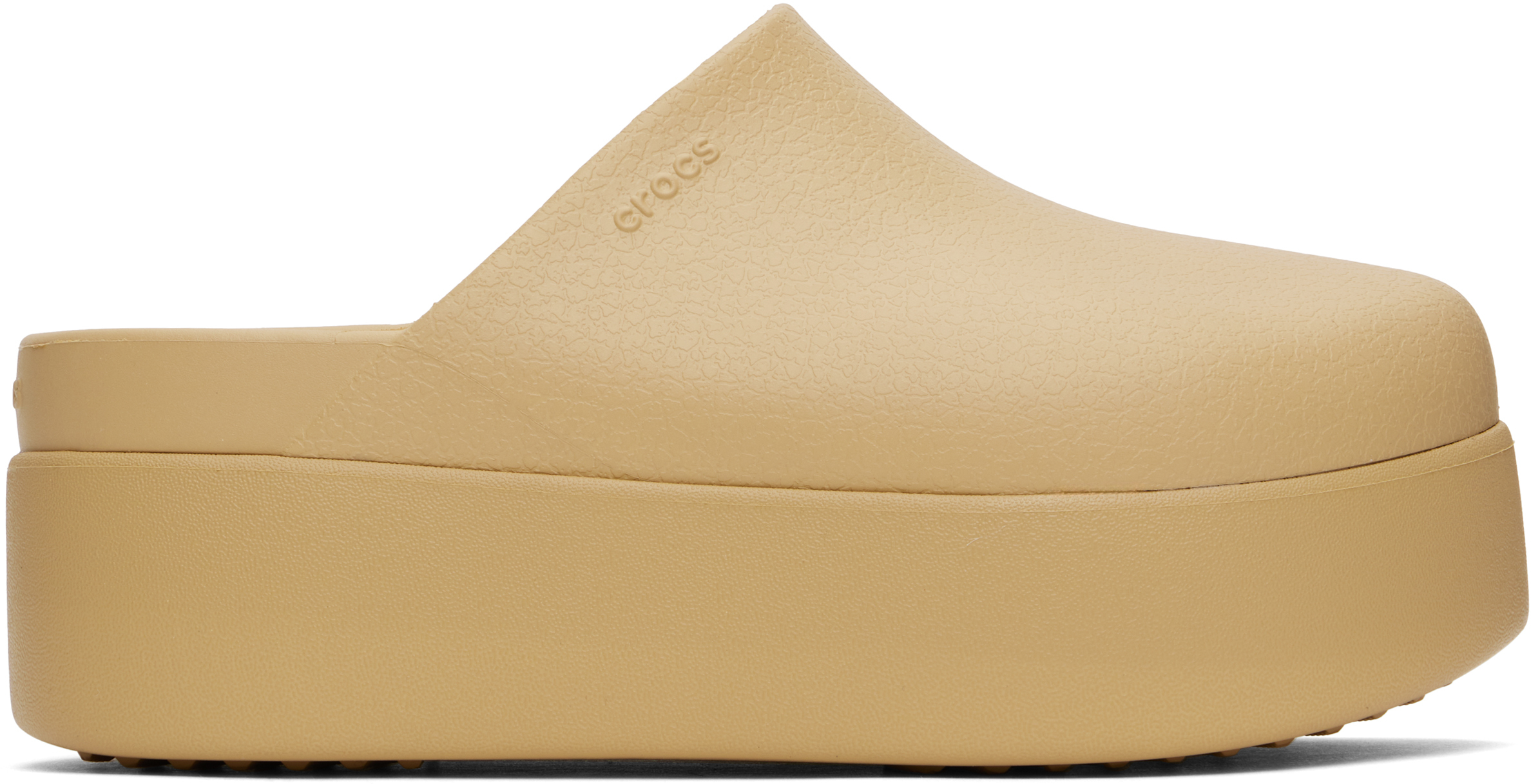 【関税込み】Crocs ベージュ Dylan プラットフォーム クロッグ Crocs: ベージュ Dylan プラットフォーム クロッグ | SSENSE 日本