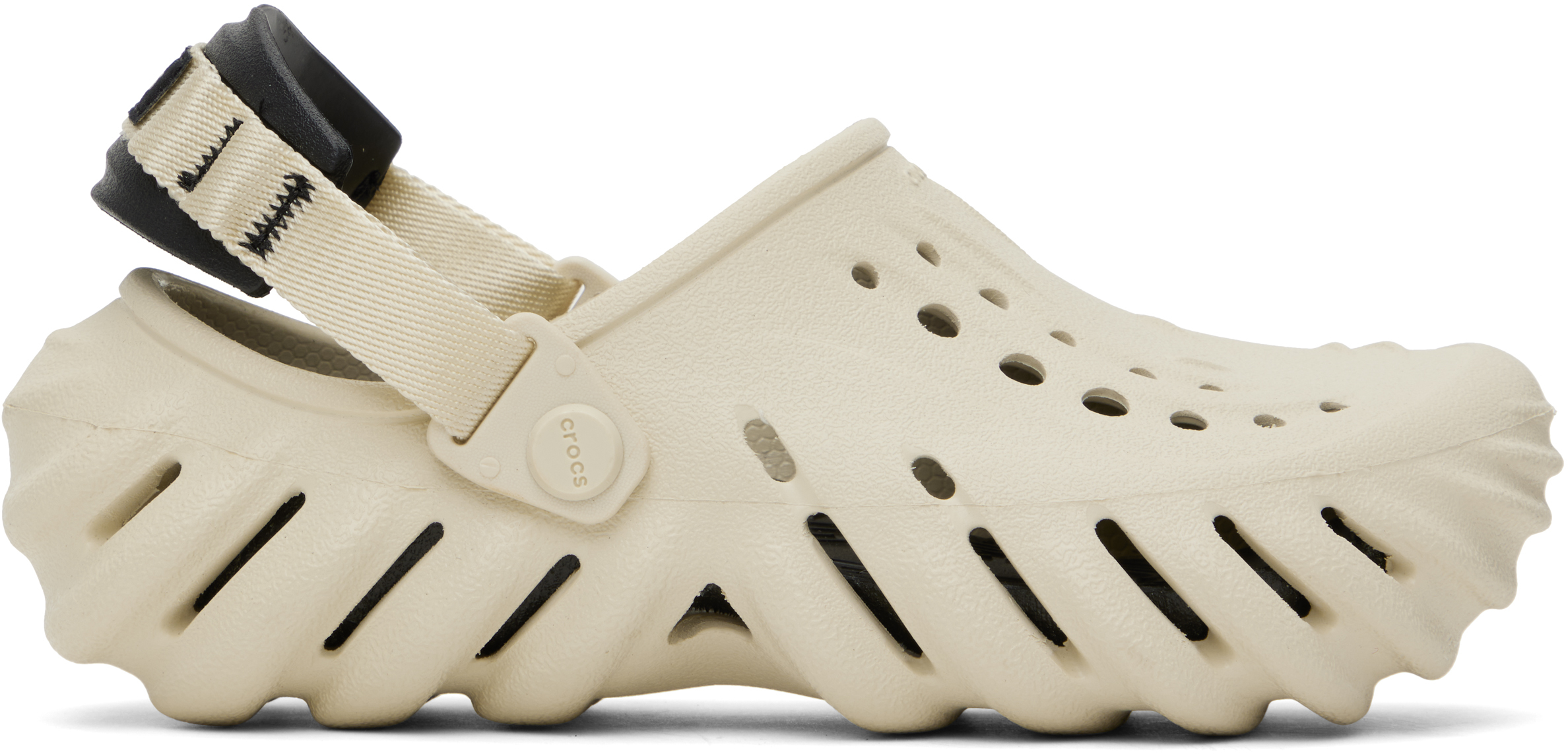 Beige 
Black Echo Clogs