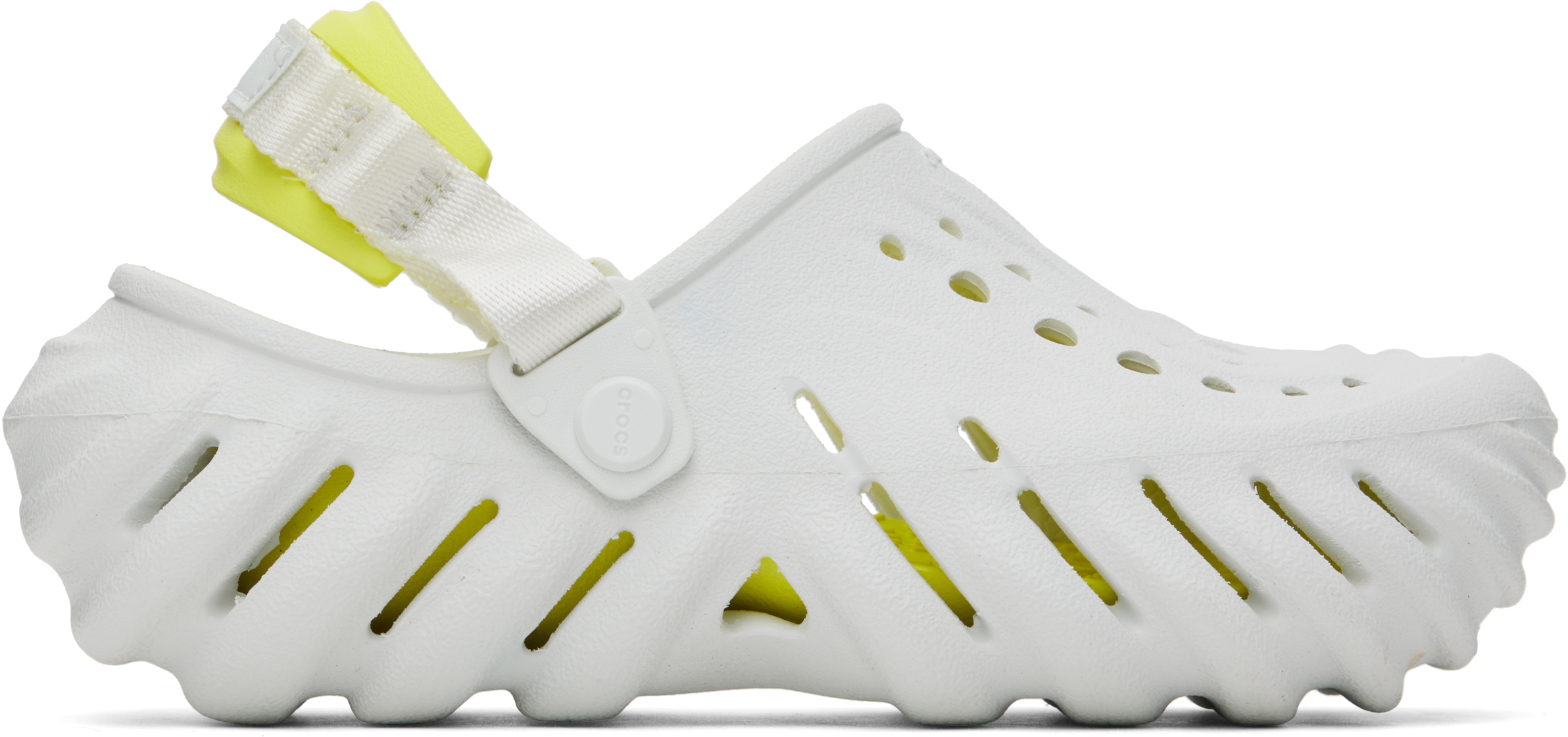 【関税込み】Crocs ホワイト&イエロー Echo クロッグ Crocsのホワイト&イエロー Echo クロッグがセール中