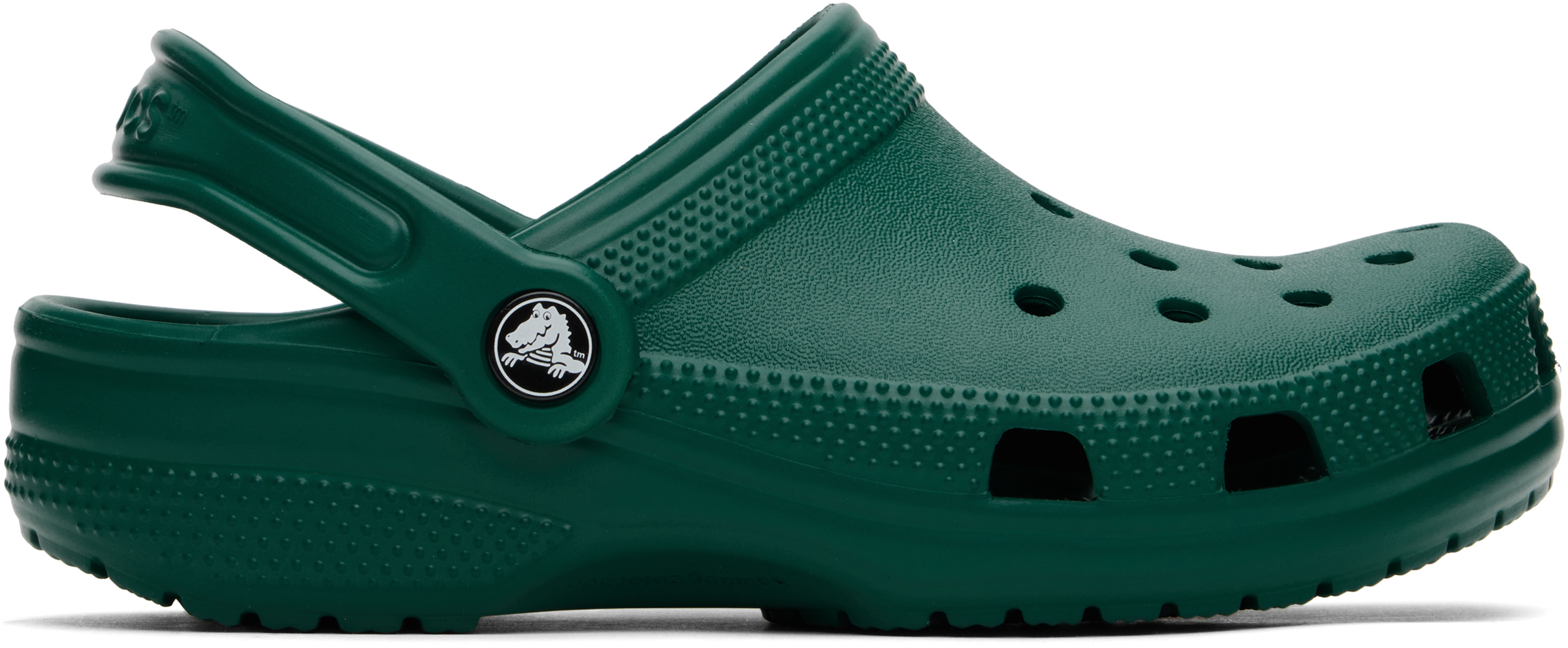 Green Classic Clogs by Crocs on Sale