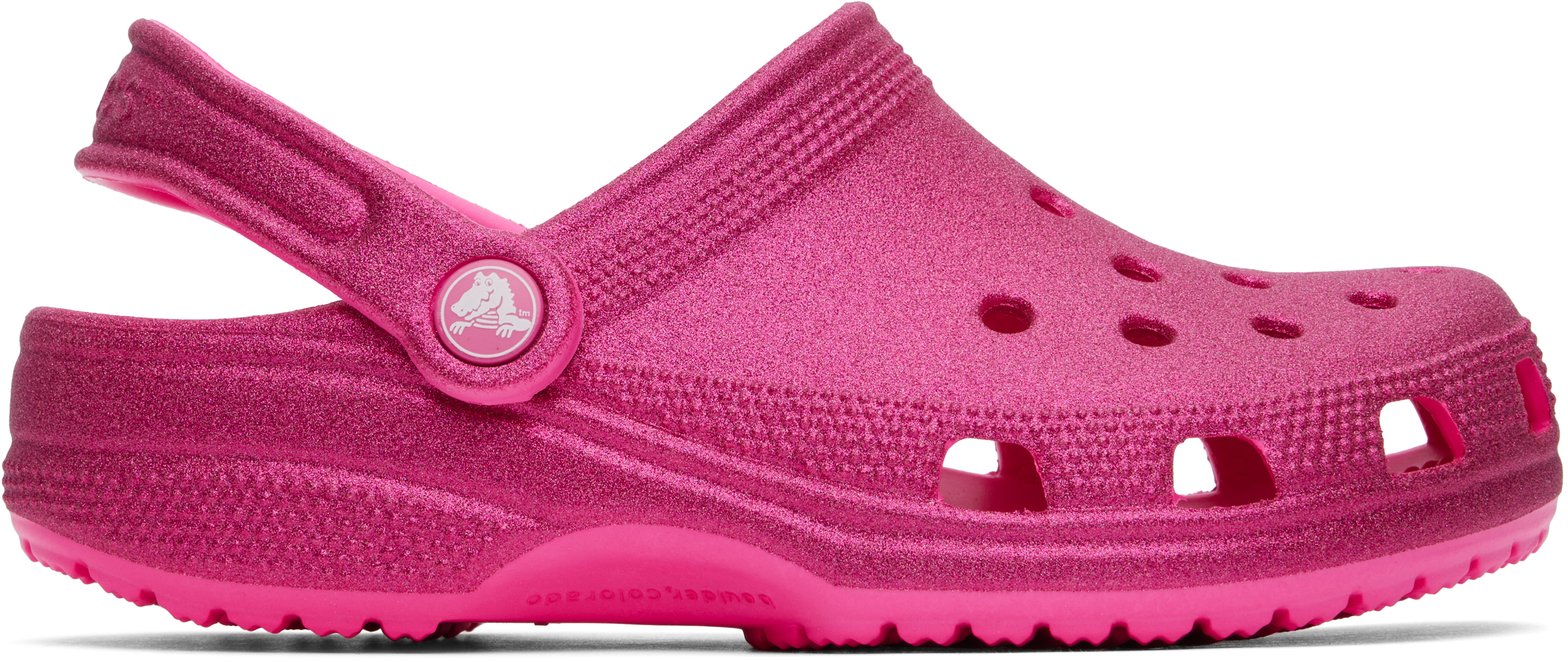 Pink Classic Glitter Clog