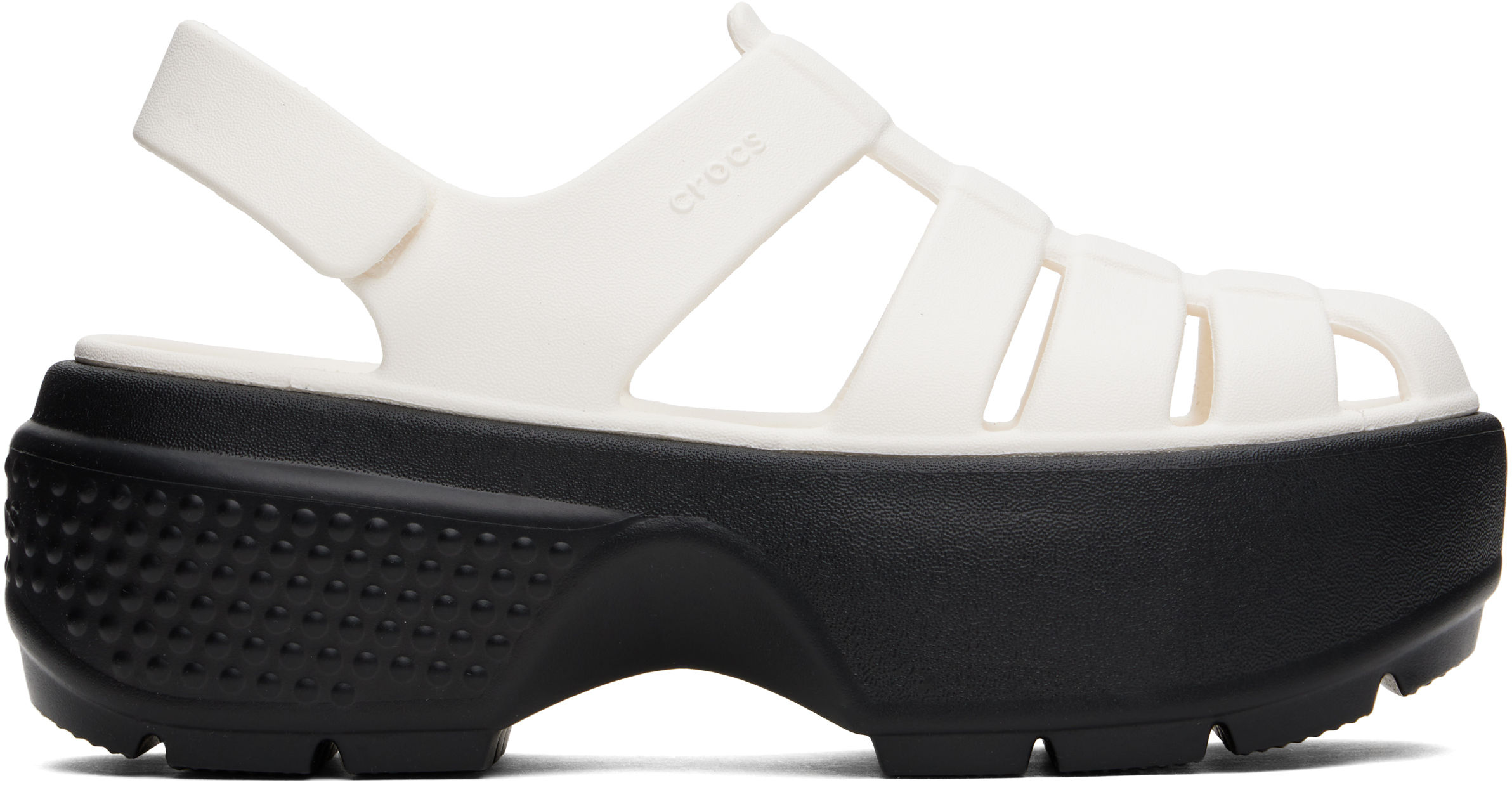 White Stomp Fisherman Sandals