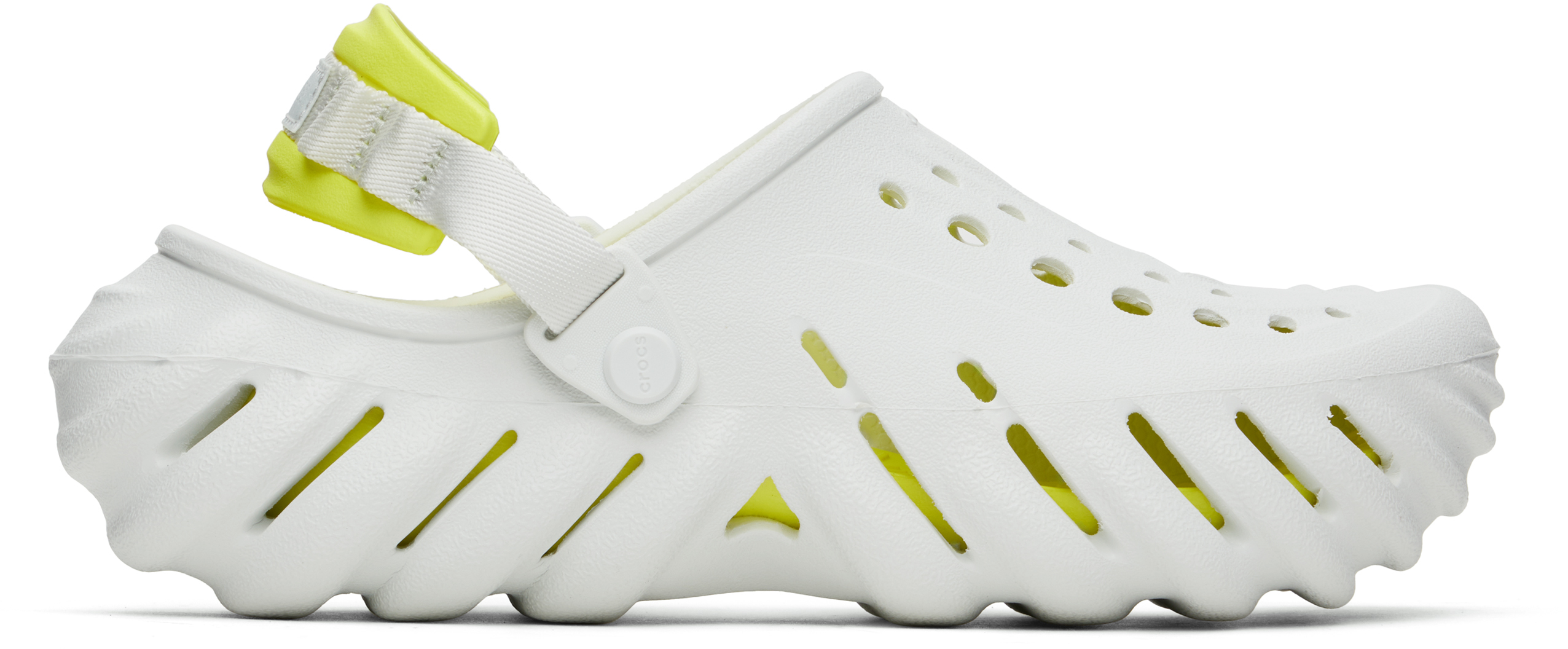 White 
Yellow Echo Clogs